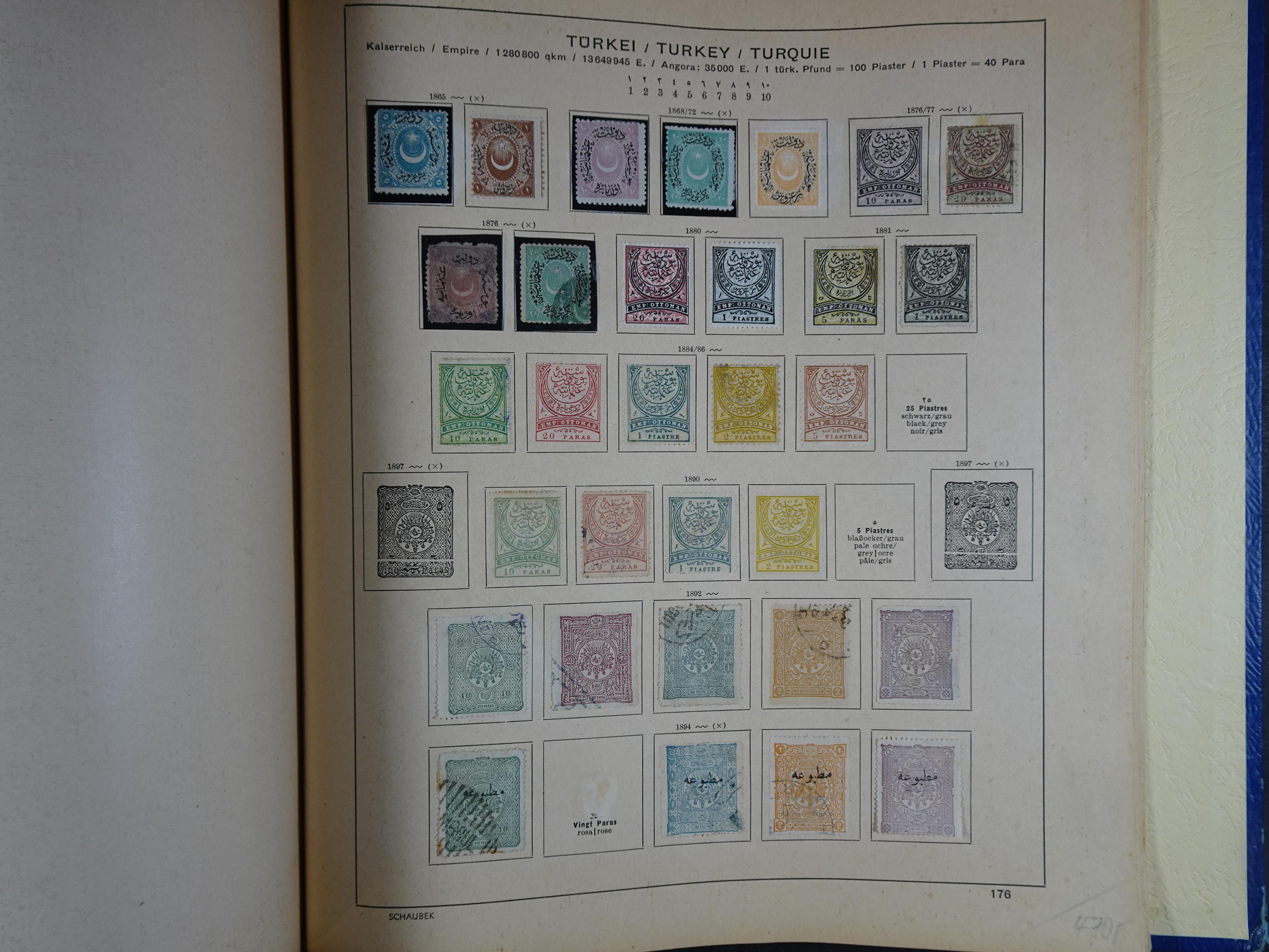 Mooie klassieke verzameling zeer goed gevulde Schaubek album. 281