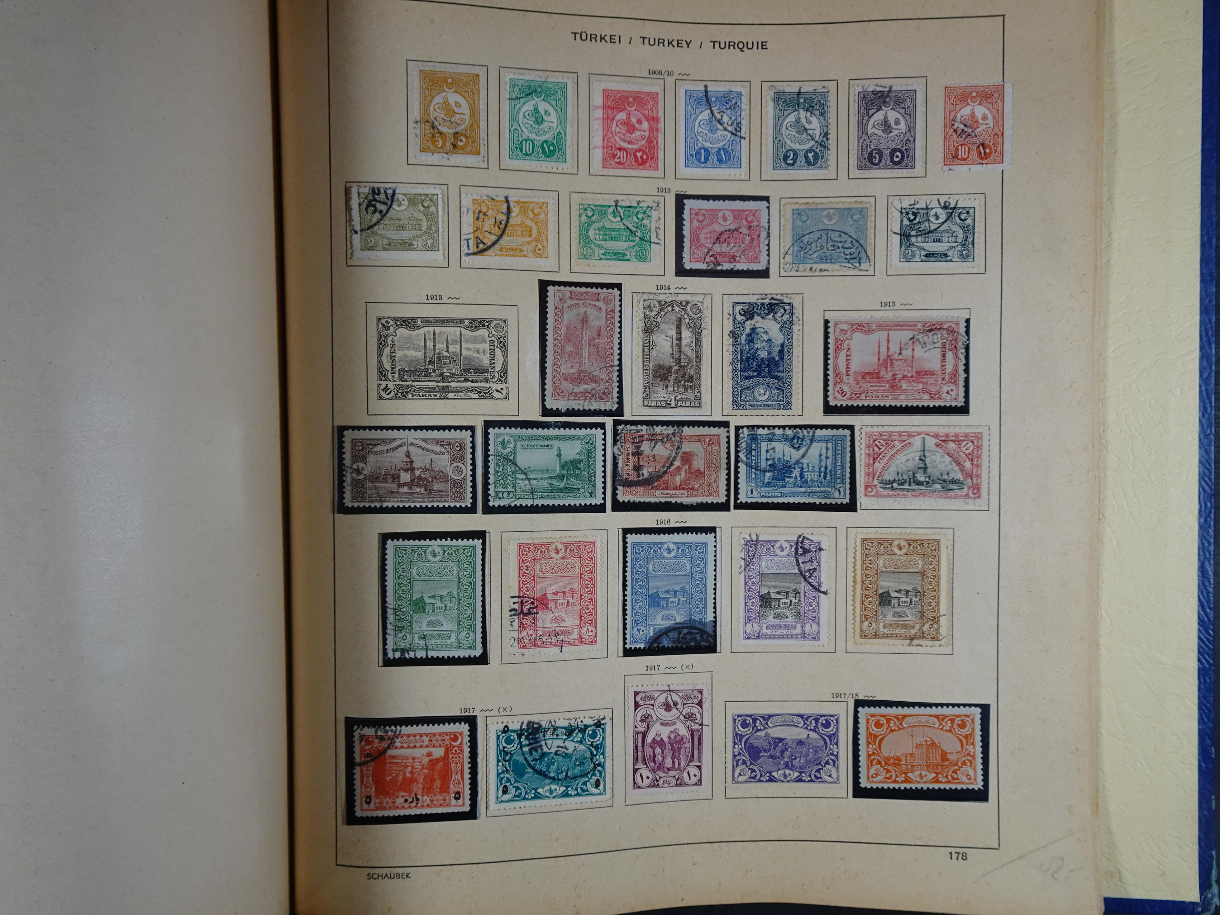 Mooie klassieke verzameling zeer goed gevulde Schaubek album. 283