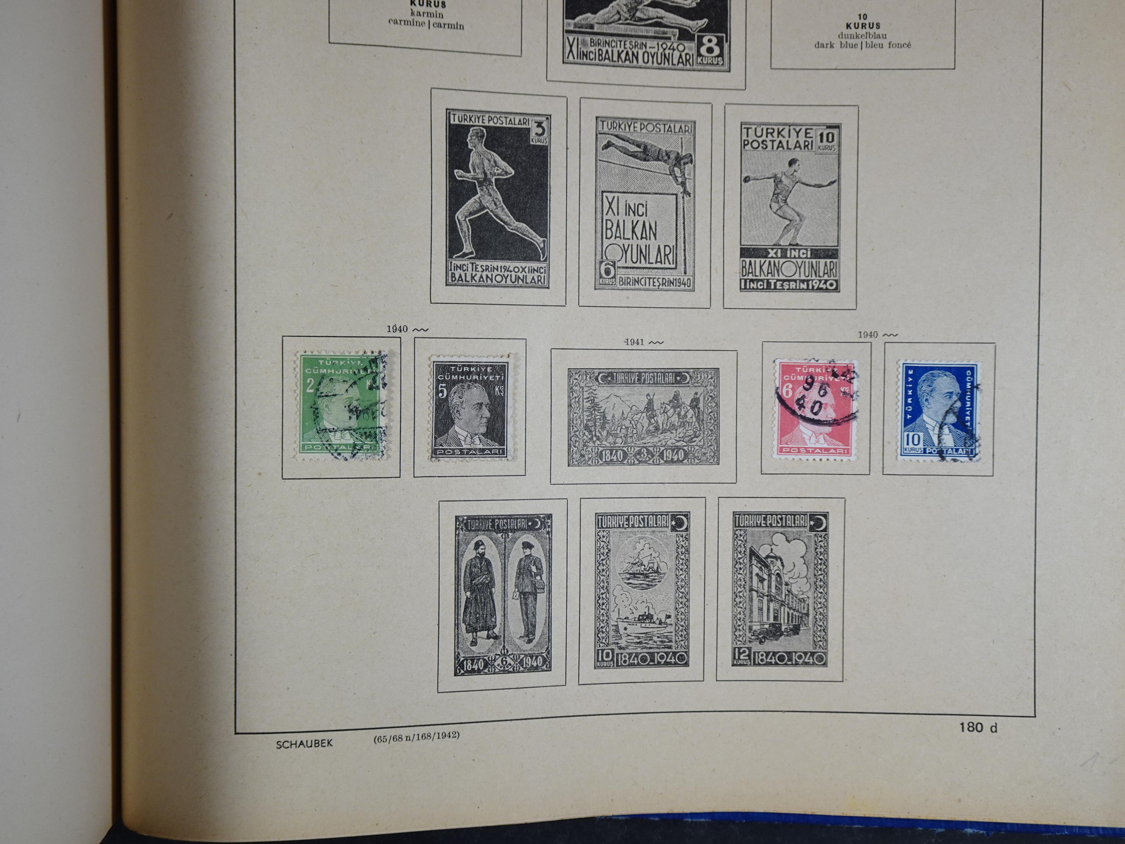 Mooie klassieke verzameling zeer goed gevulde Schaubek album. 287