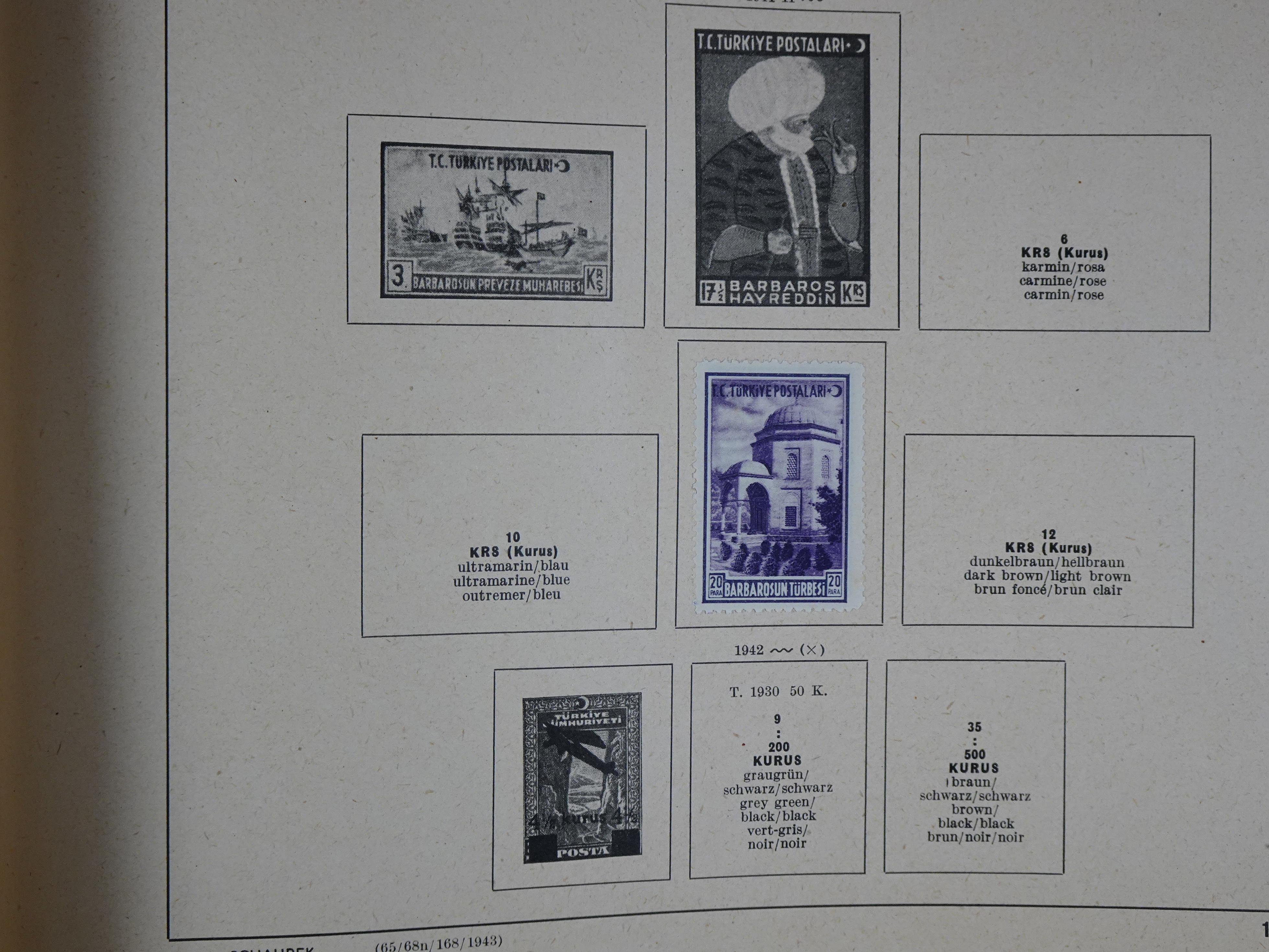 Mooie klassieke verzameling zeer goed gevulde Schaubek album. 288