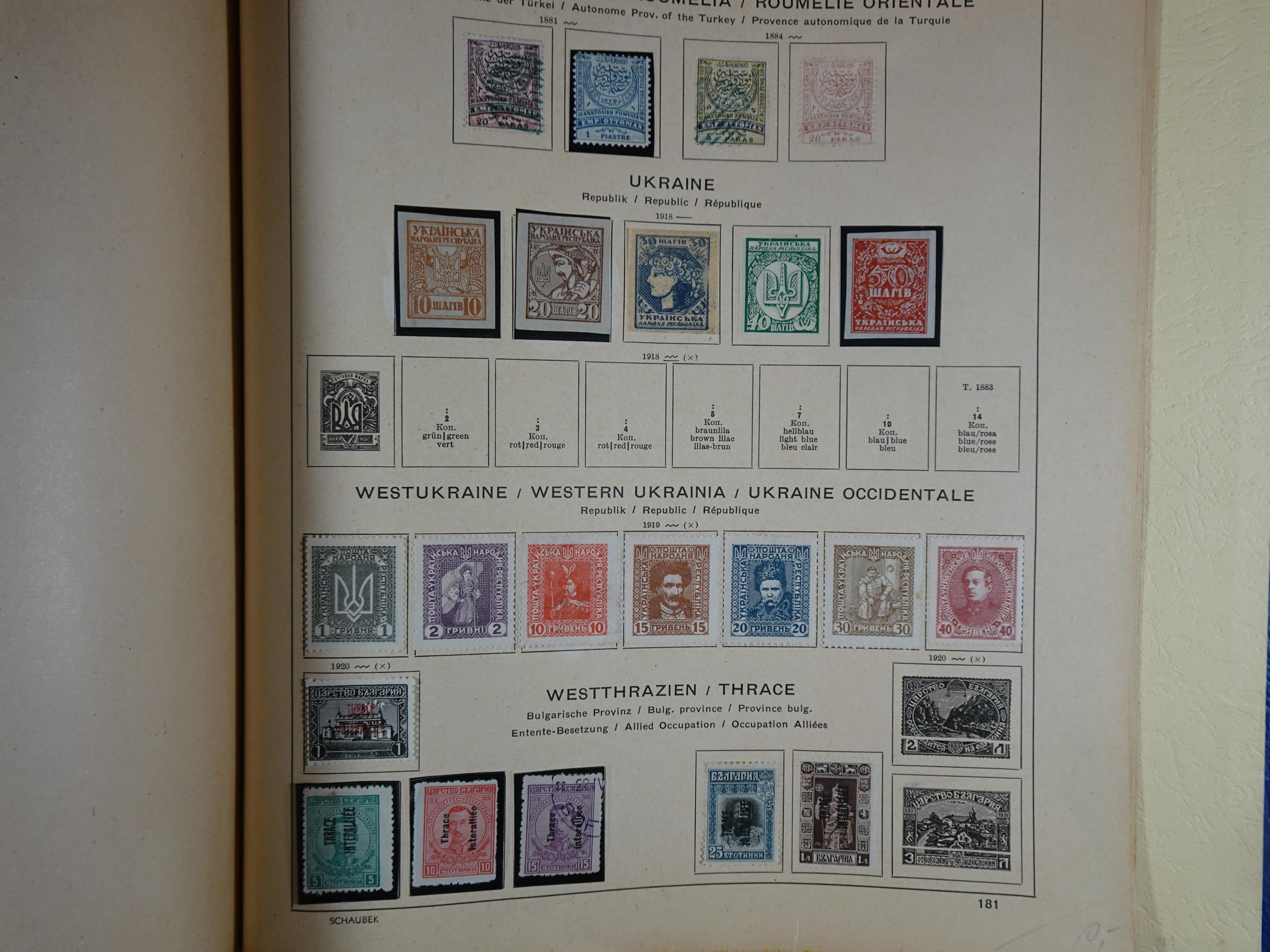 Mooie klassieke verzameling zeer goed gevulde Schaubek album. 289