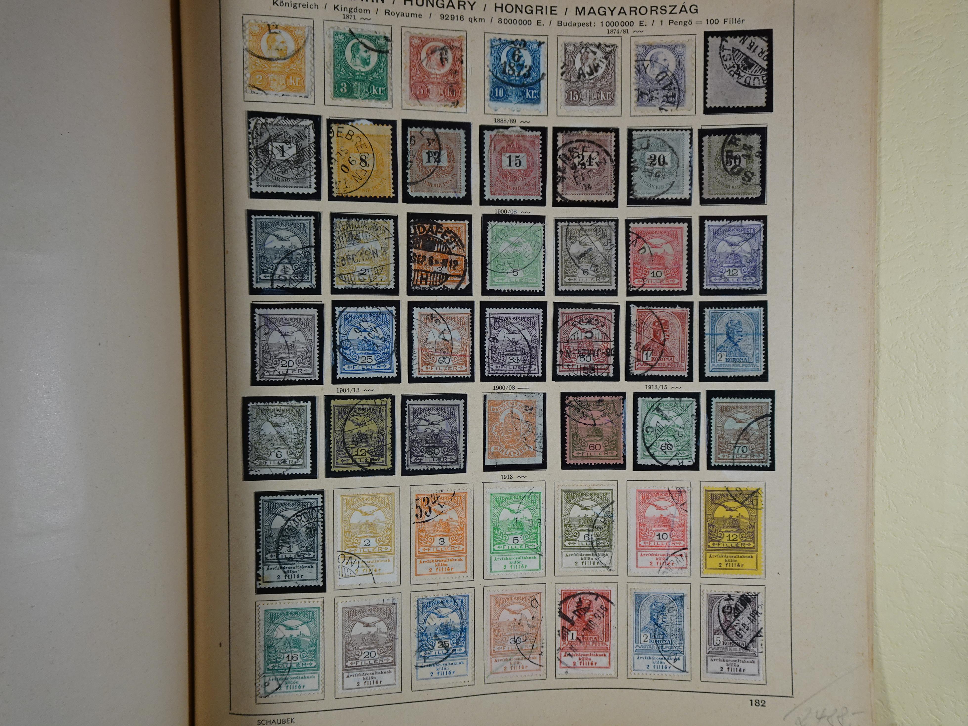 Mooie klassieke verzameling zeer goed gevulde Schaubek album. 290