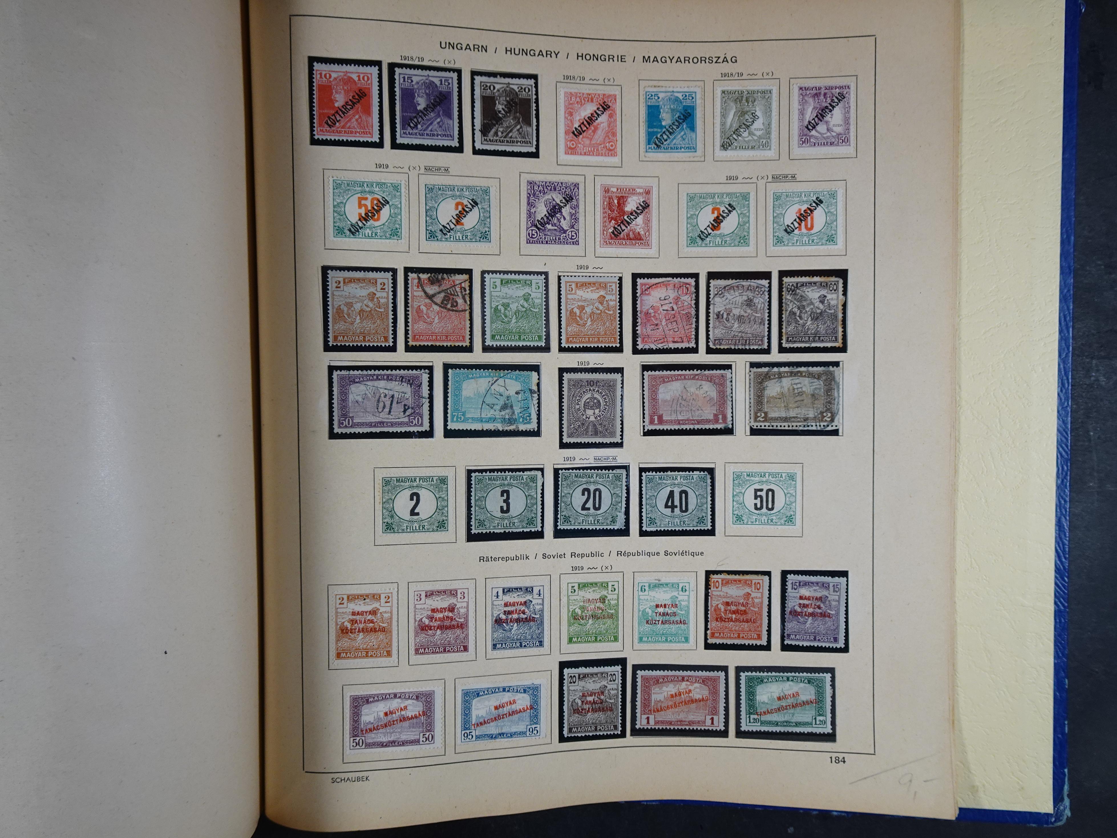 Mooie klassieke verzameling zeer goed gevulde Schaubek album. 292