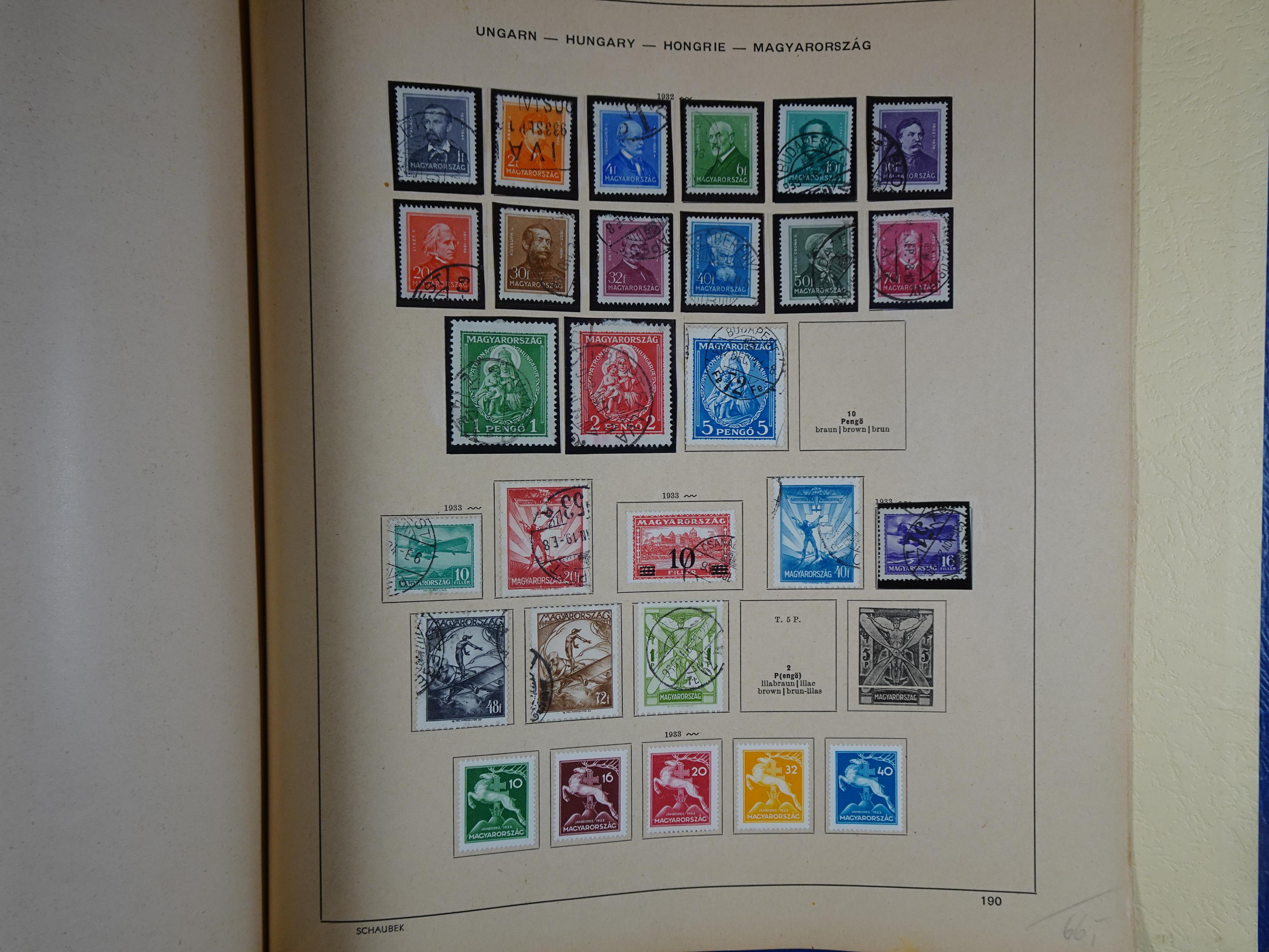 Mooie klassieke verzameling zeer goed gevulde Schaubek album. 298