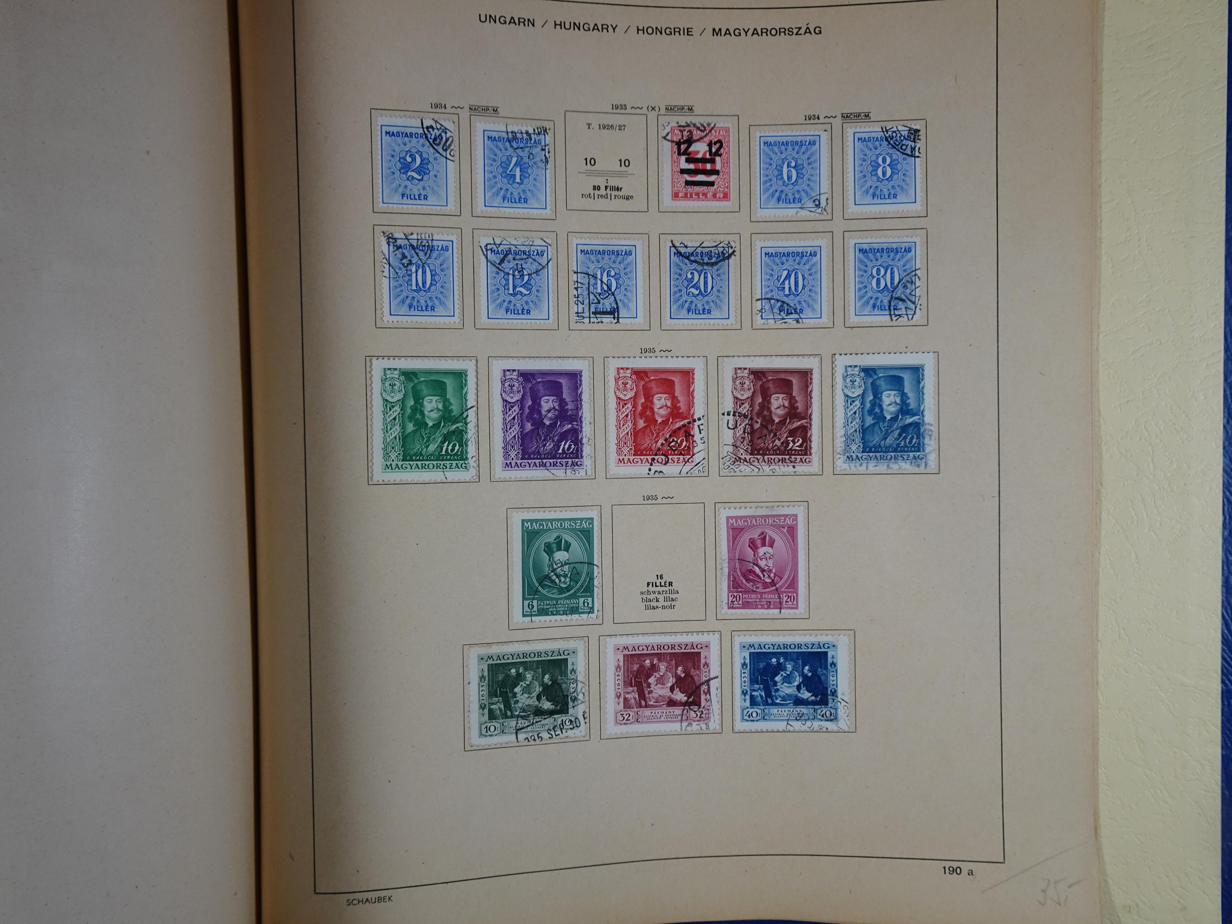 Mooie klassieke verzameling zeer goed gevulde Schaubek album. 299