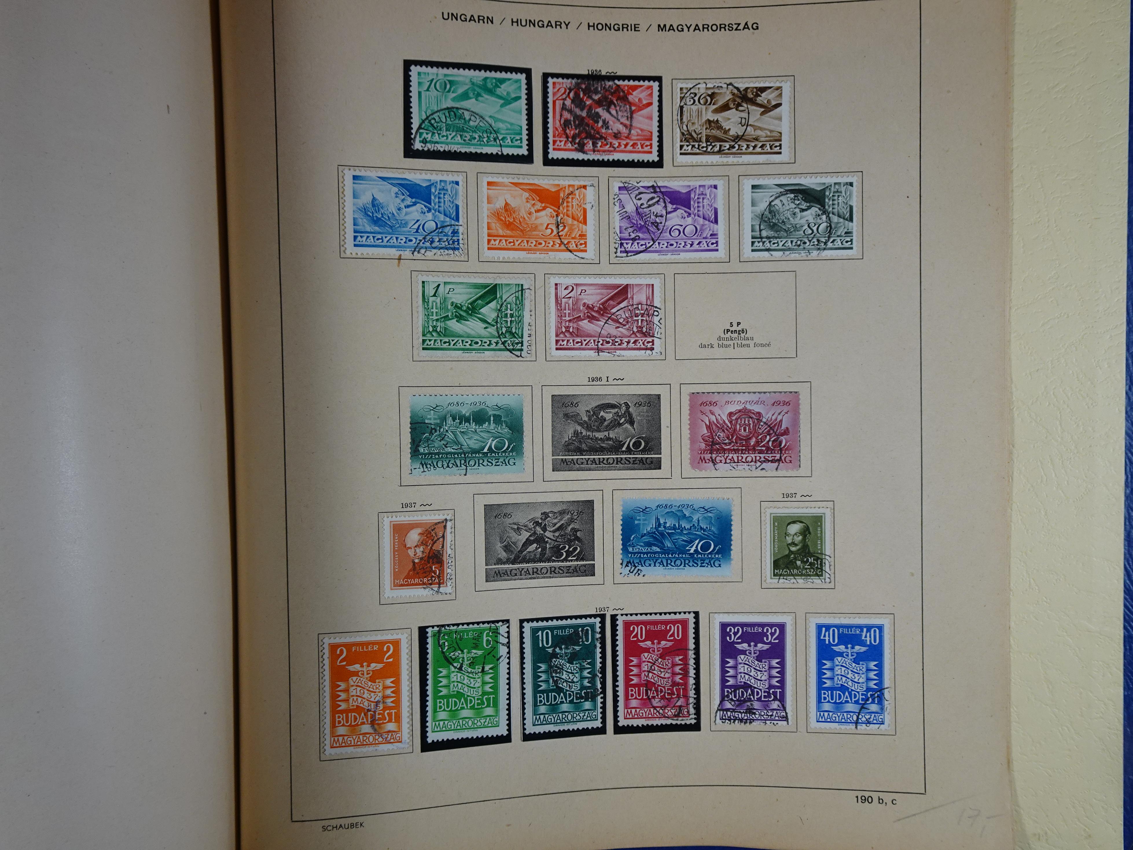 Mooie klassieke verzameling zeer goed gevulde Schaubek album. 300