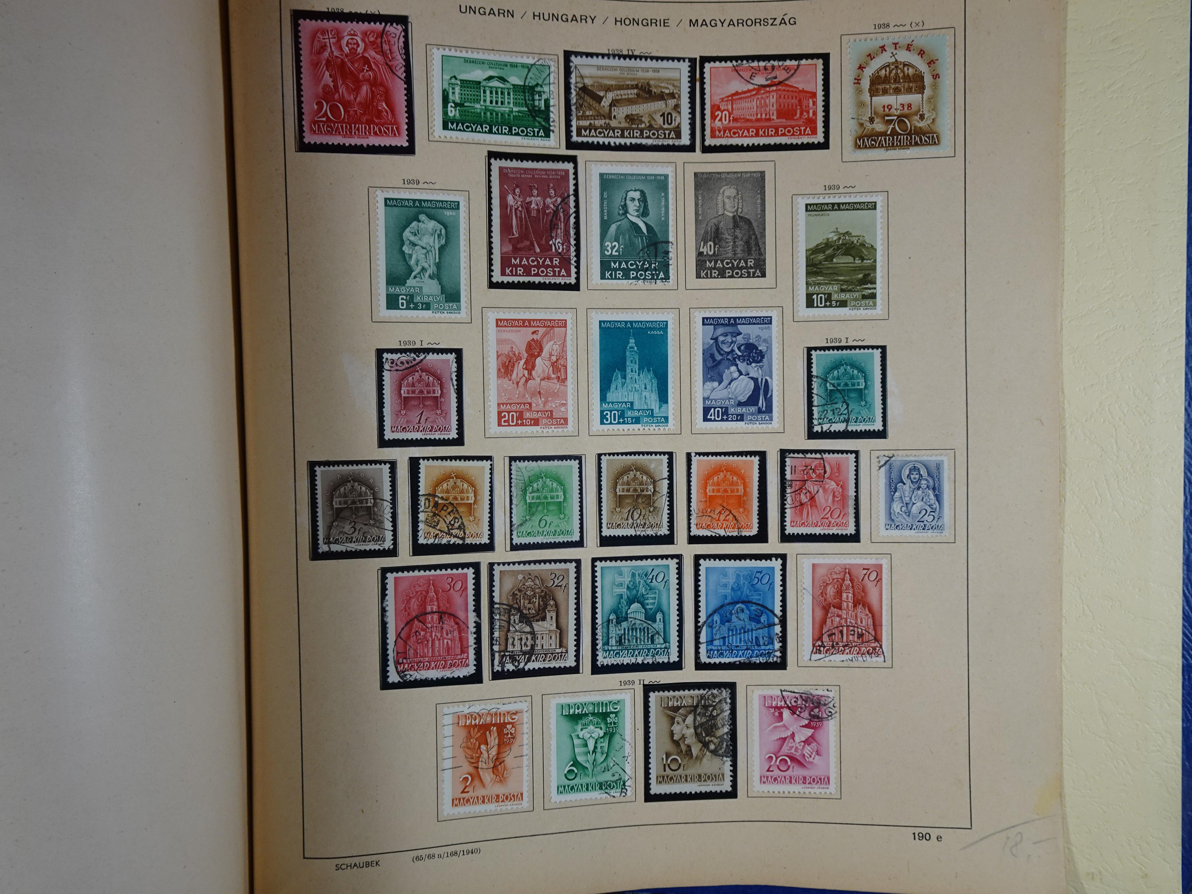 Mooie klassieke verzameling zeer goed gevulde Schaubek album. 302