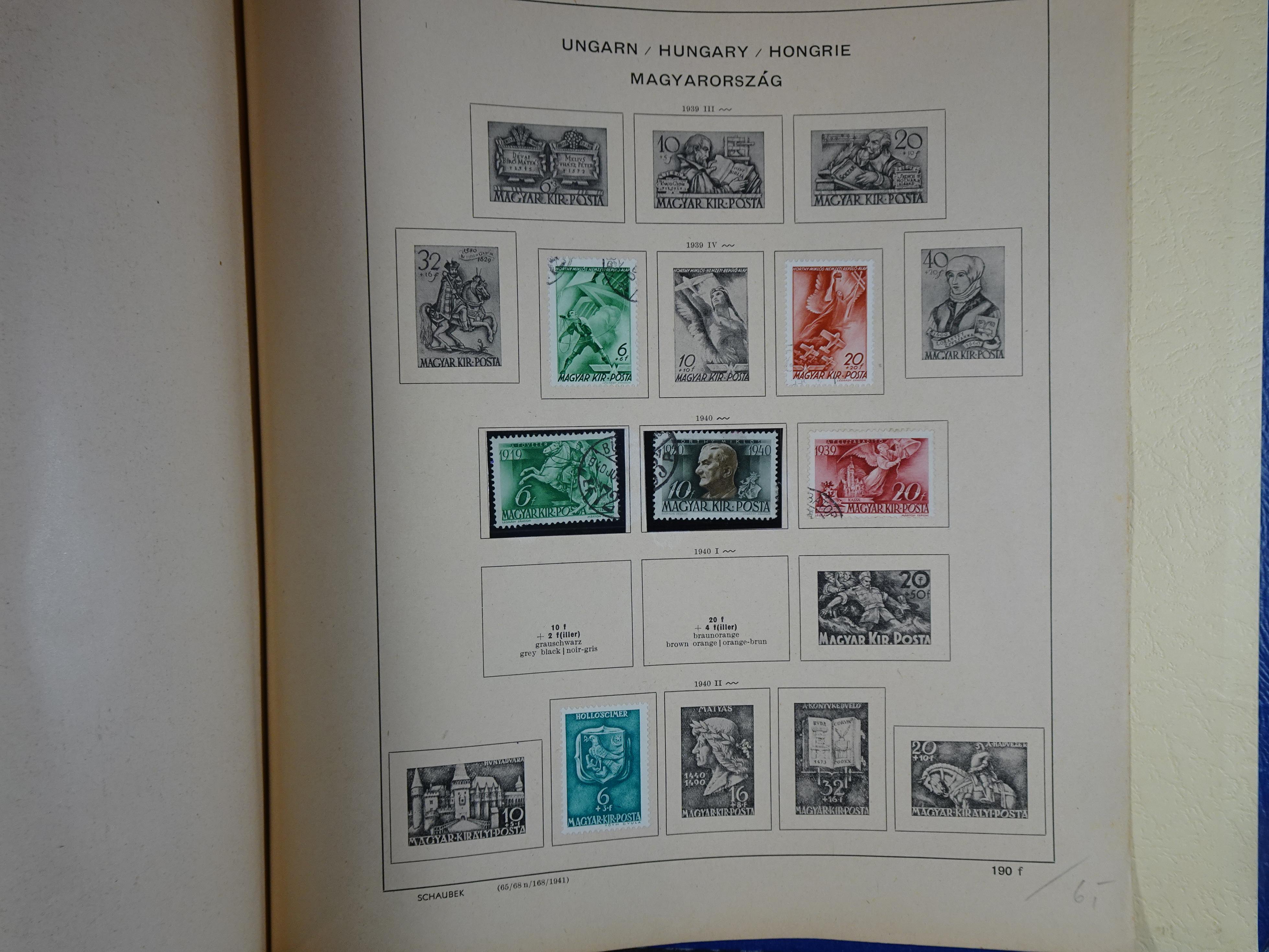 Mooie klassieke verzameling zeer goed gevulde Schaubek album. 303