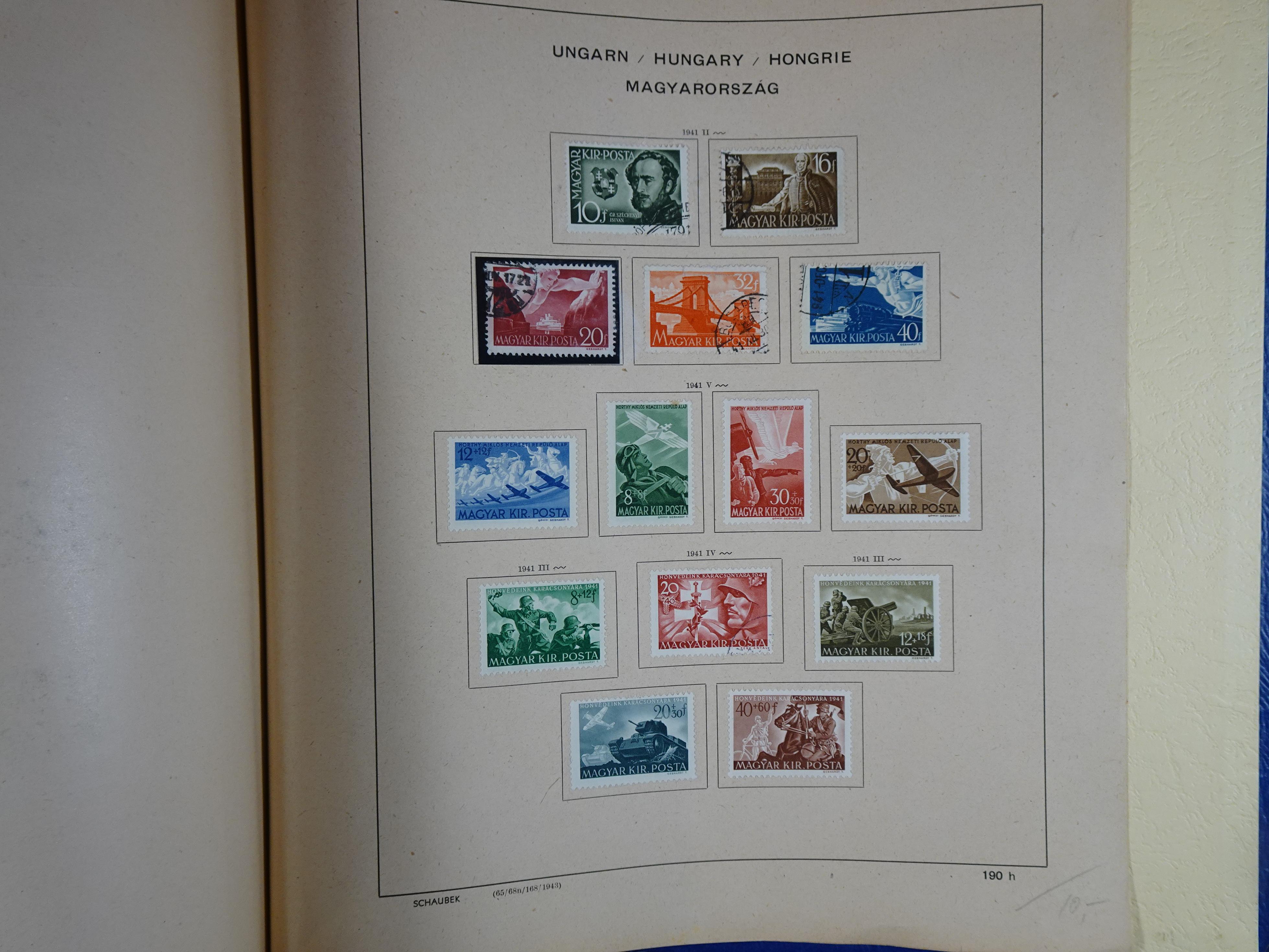 Mooie klassieke verzameling zeer goed gevulde Schaubek album. 305