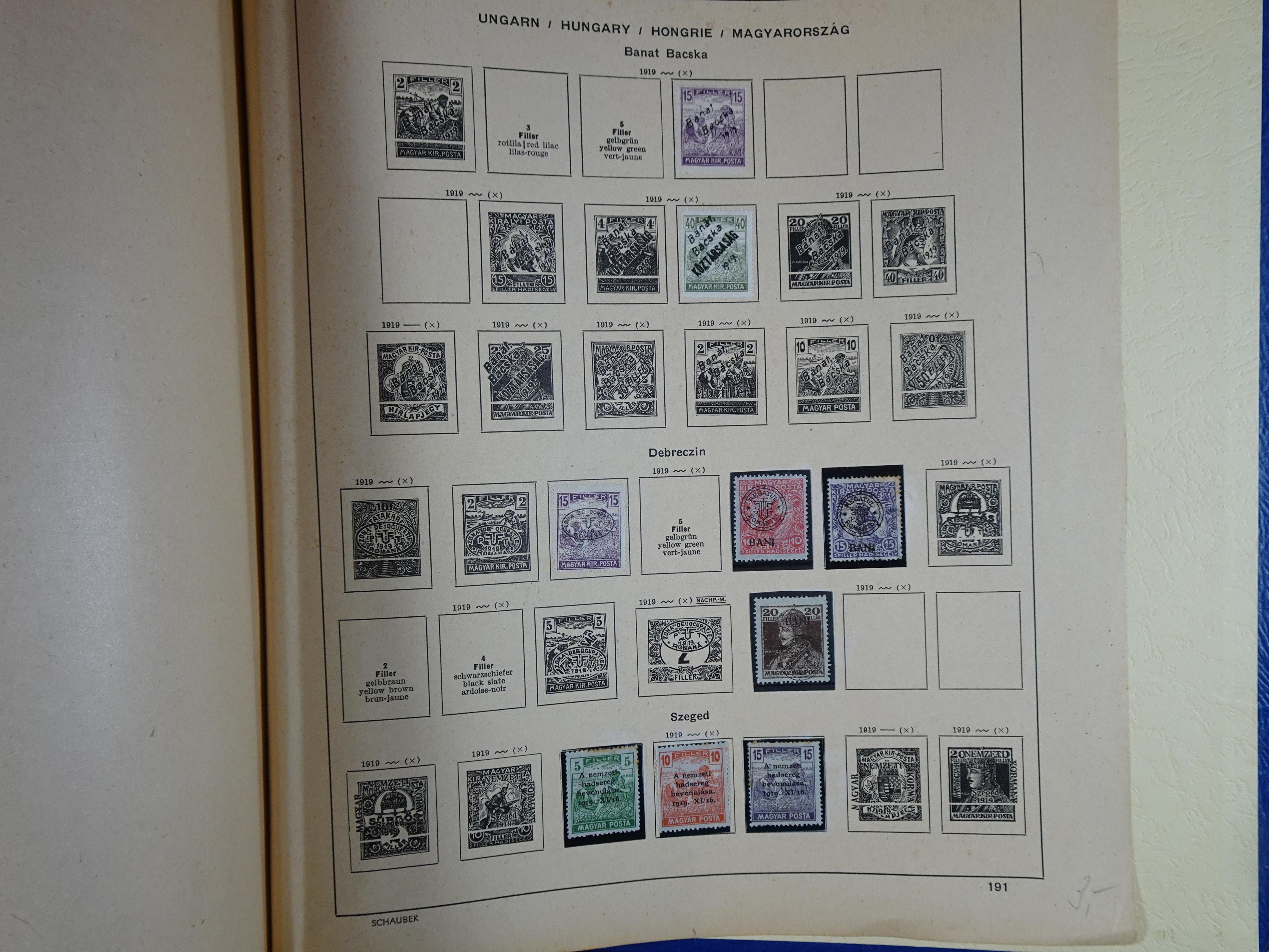 Mooie klassieke verzameling zeer goed gevulde Schaubek album. 306