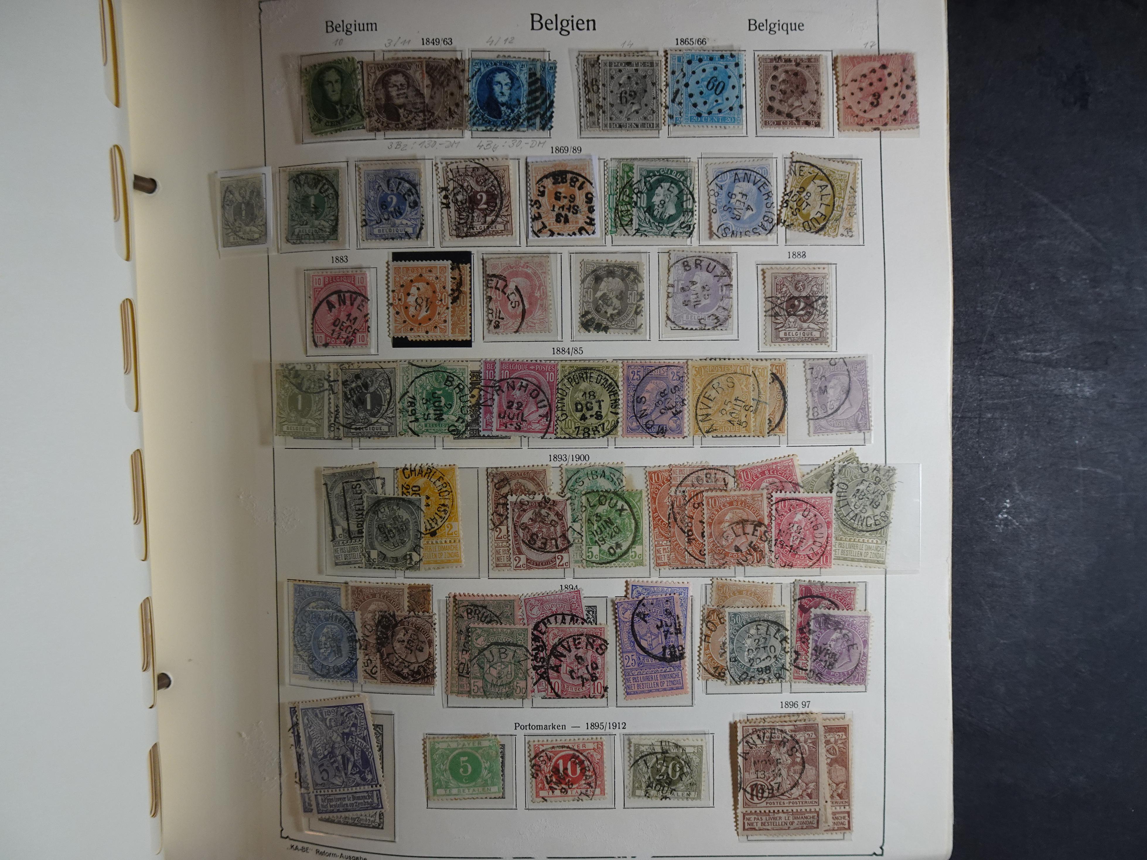 Oude KABE album met Europa letters A - D. 
Mooie verzameling veel beter materiaal. 16