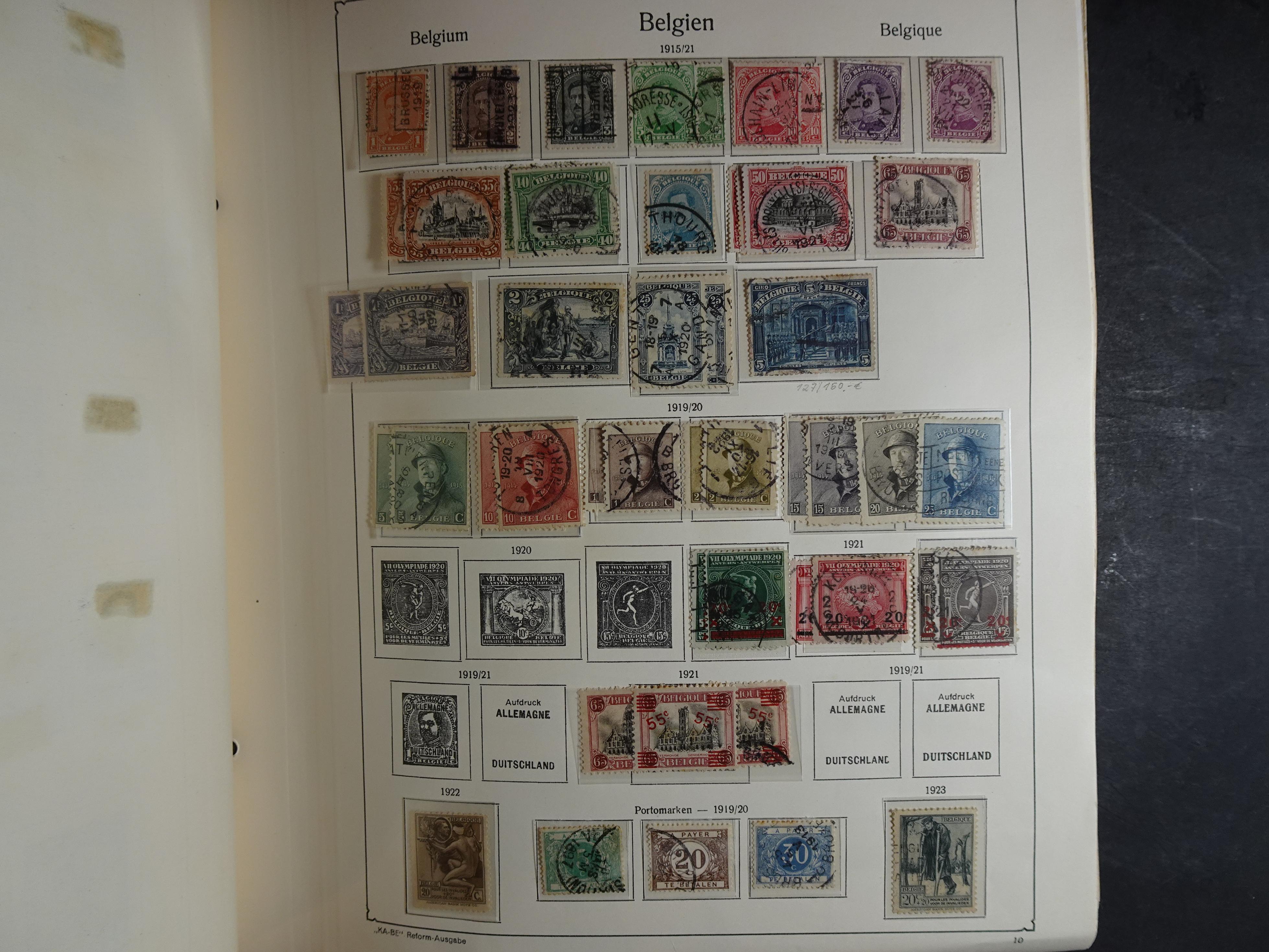 Oude KABE album met Europa letters A - D. 
Mooie verzameling veel beter materiaal. 20