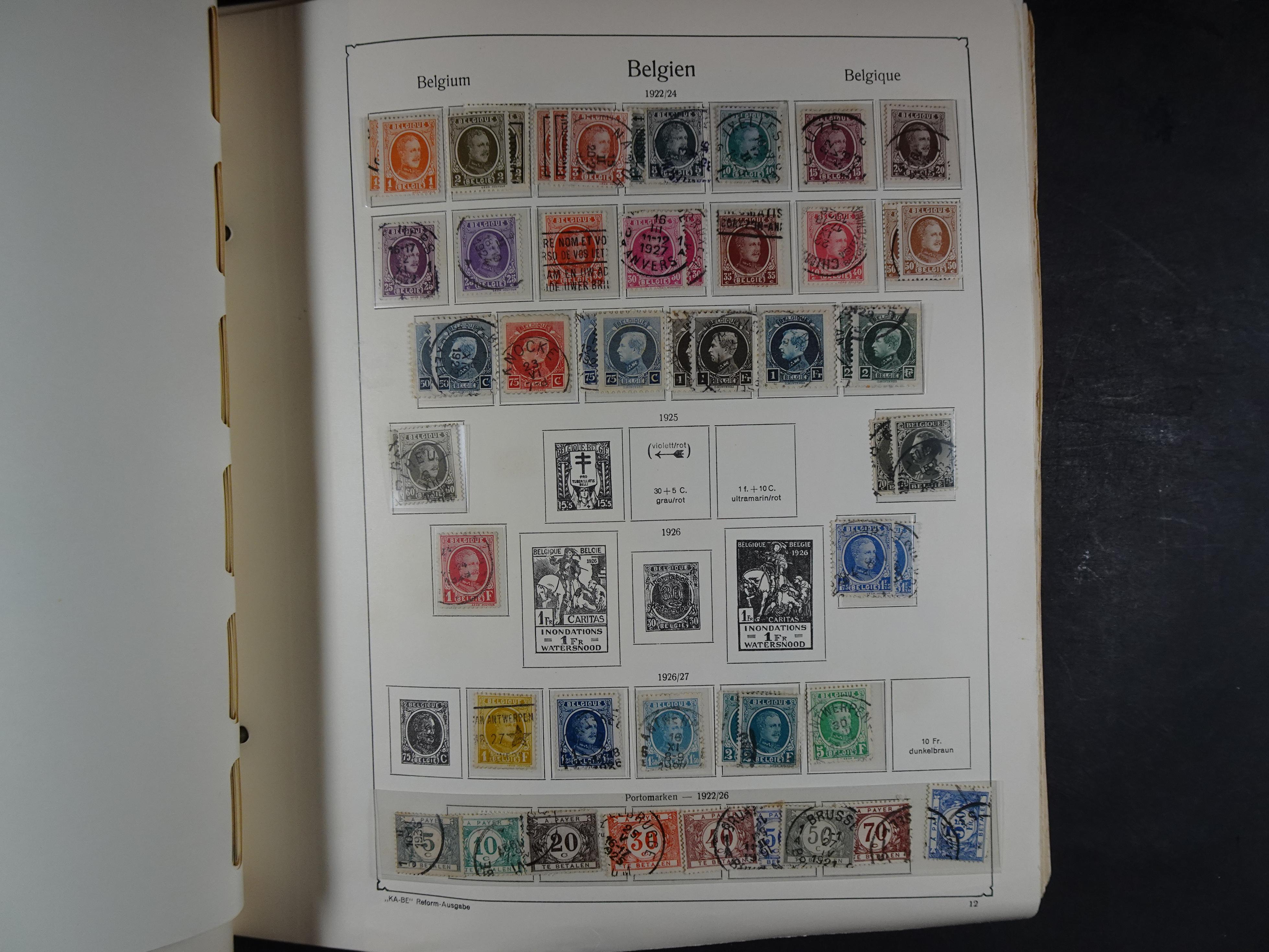 Oude KABE album met Europa letters A - D. 
Mooie verzameling veel beter materiaal. 32