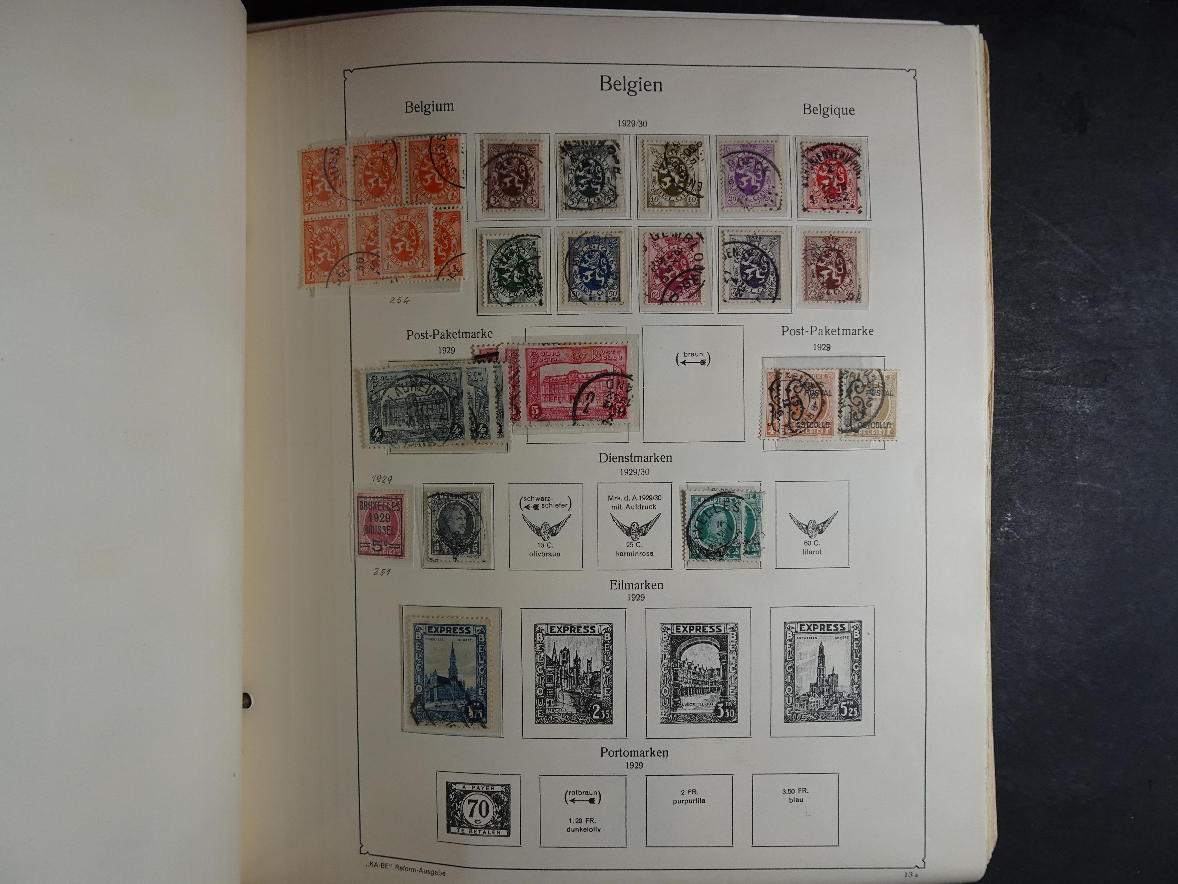 Oude KABE album met Europa letters A - D. 
Mooie verzameling veel beter materiaal. 35