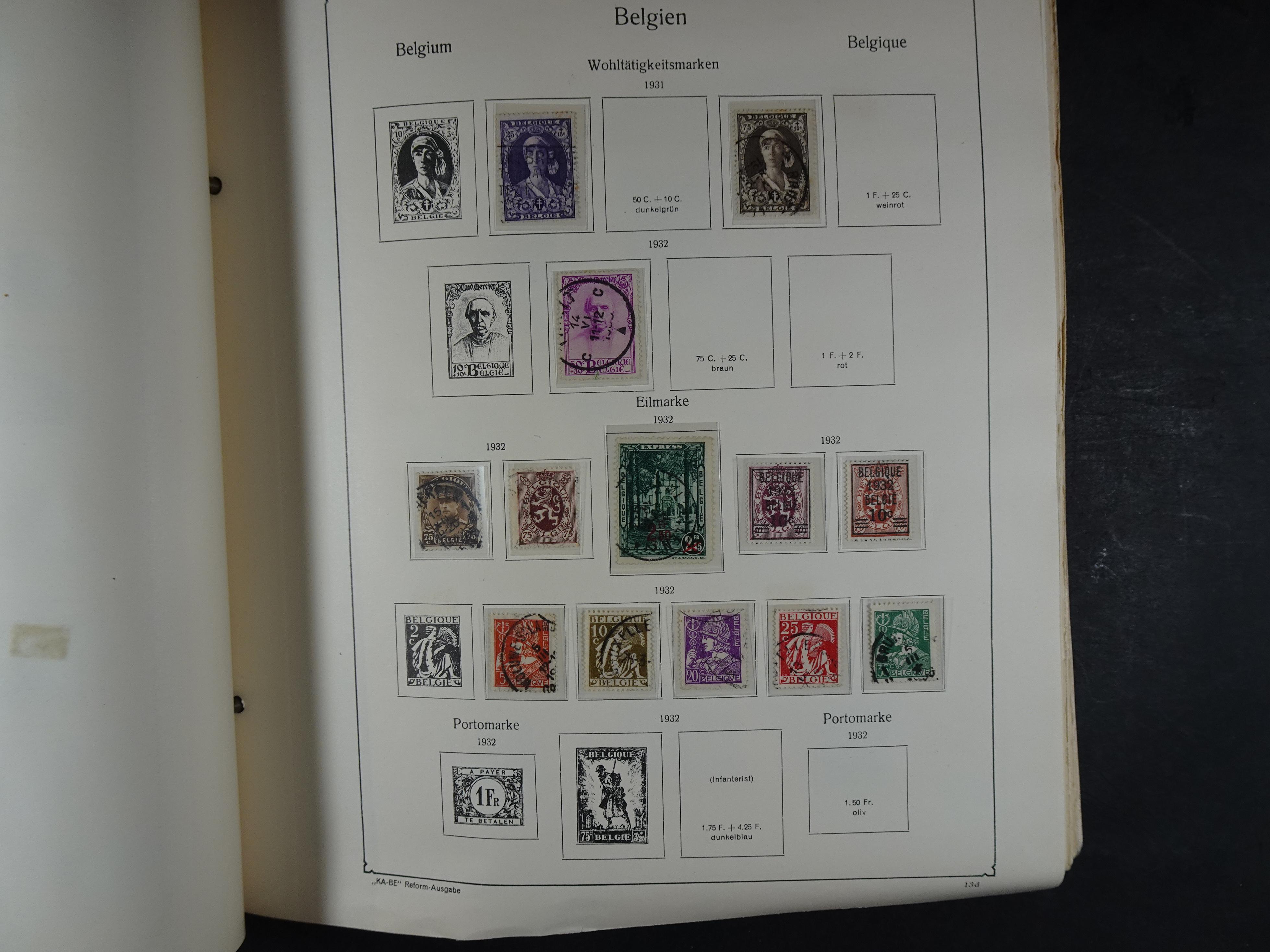 Oude KABE album met Europa letters A - D. 
Mooie verzameling veel beter materiaal. 38