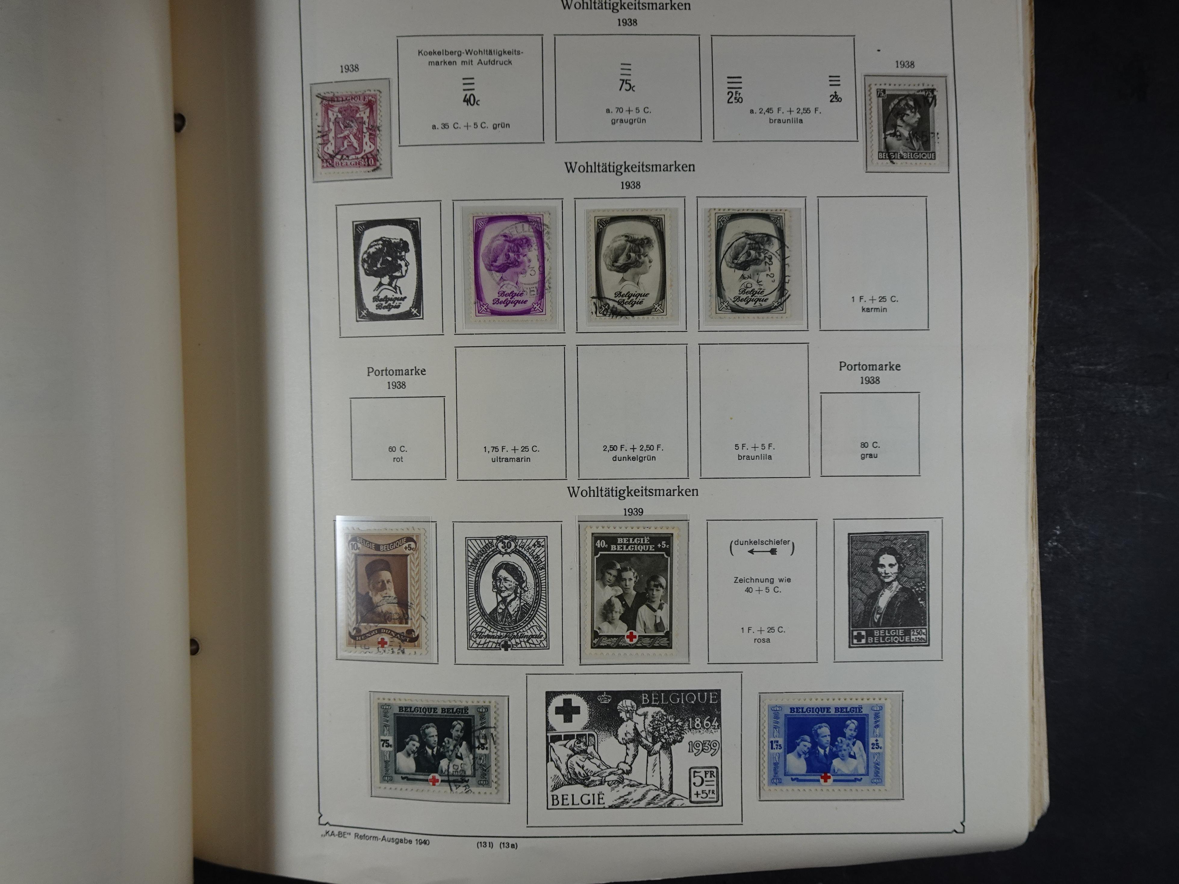 Oude KABE album met Europa letters A - D. 
Mooie verzameling veel beter materiaal. 45