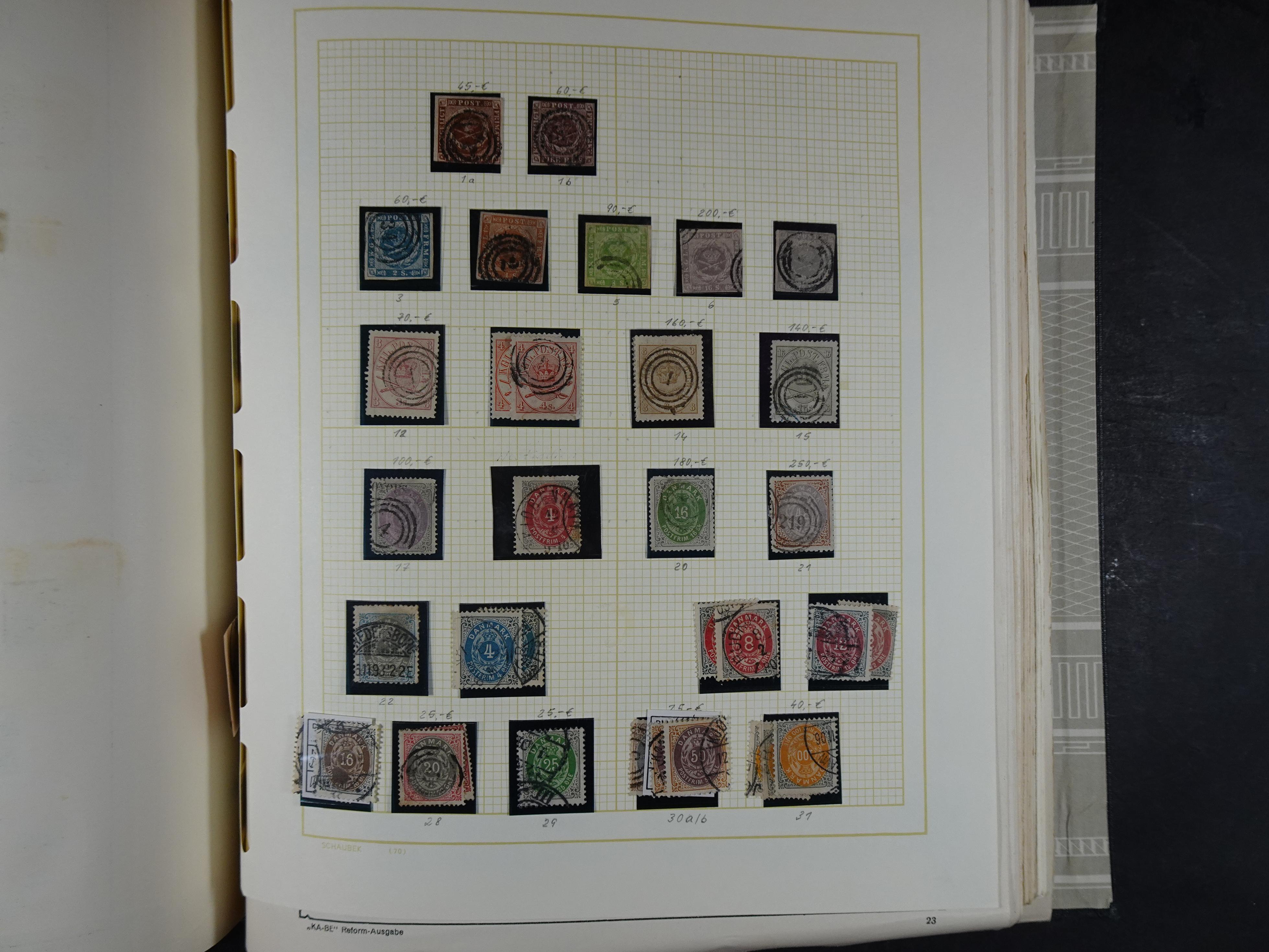 Oude KABE album met Europa letters A - D. 
Mooie verzameling veel beter materiaal. 150