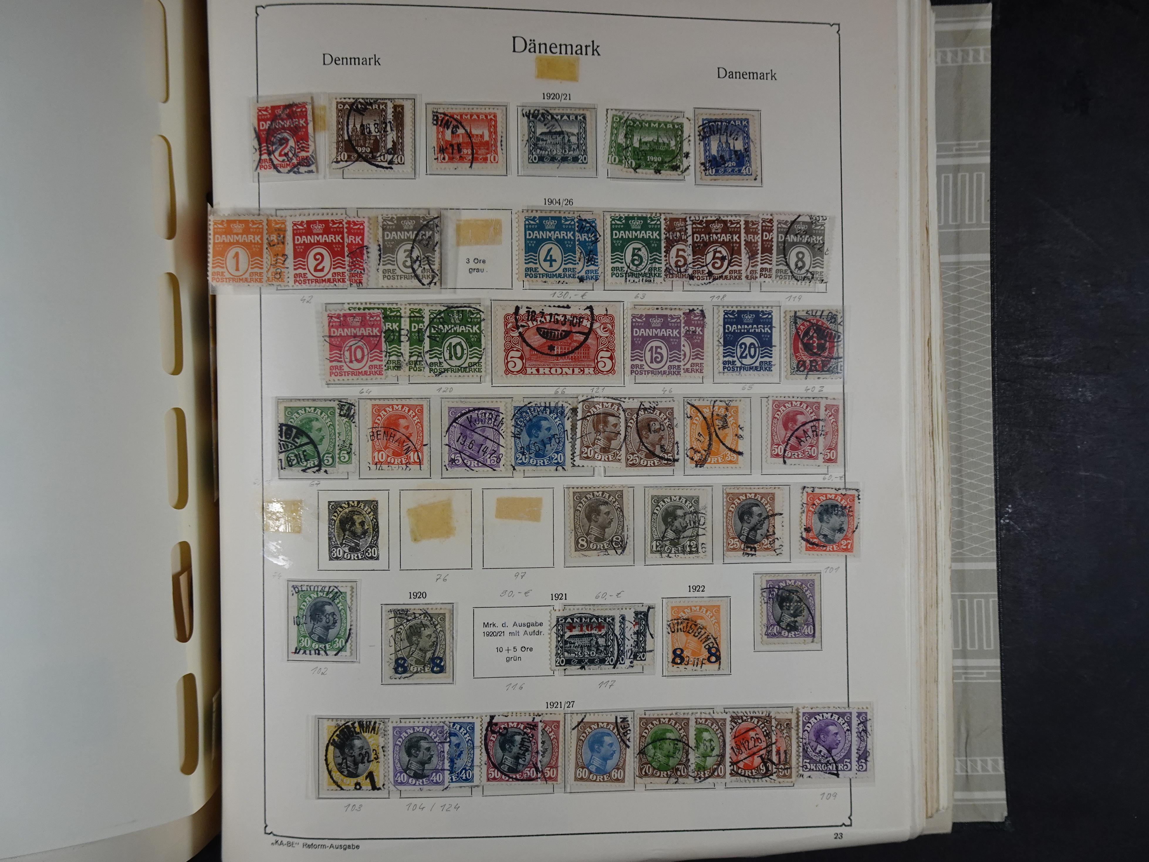 Oude KABE album met Europa letters A - D. 
Mooie verzameling veel beter materiaal. 151