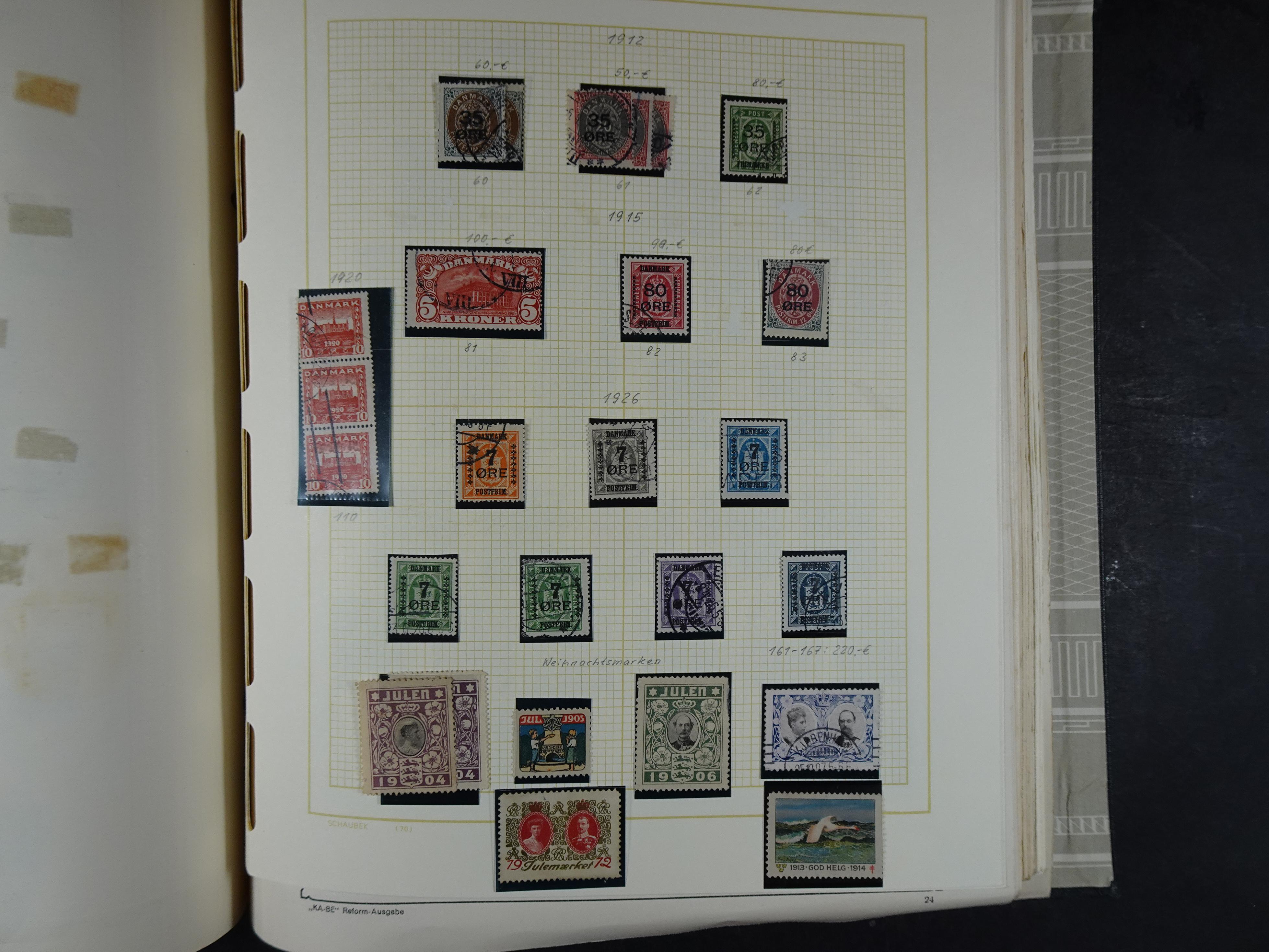 Oude KABE album met Europa letters A - D. 
Mooie verzameling veel beter materiaal. 152