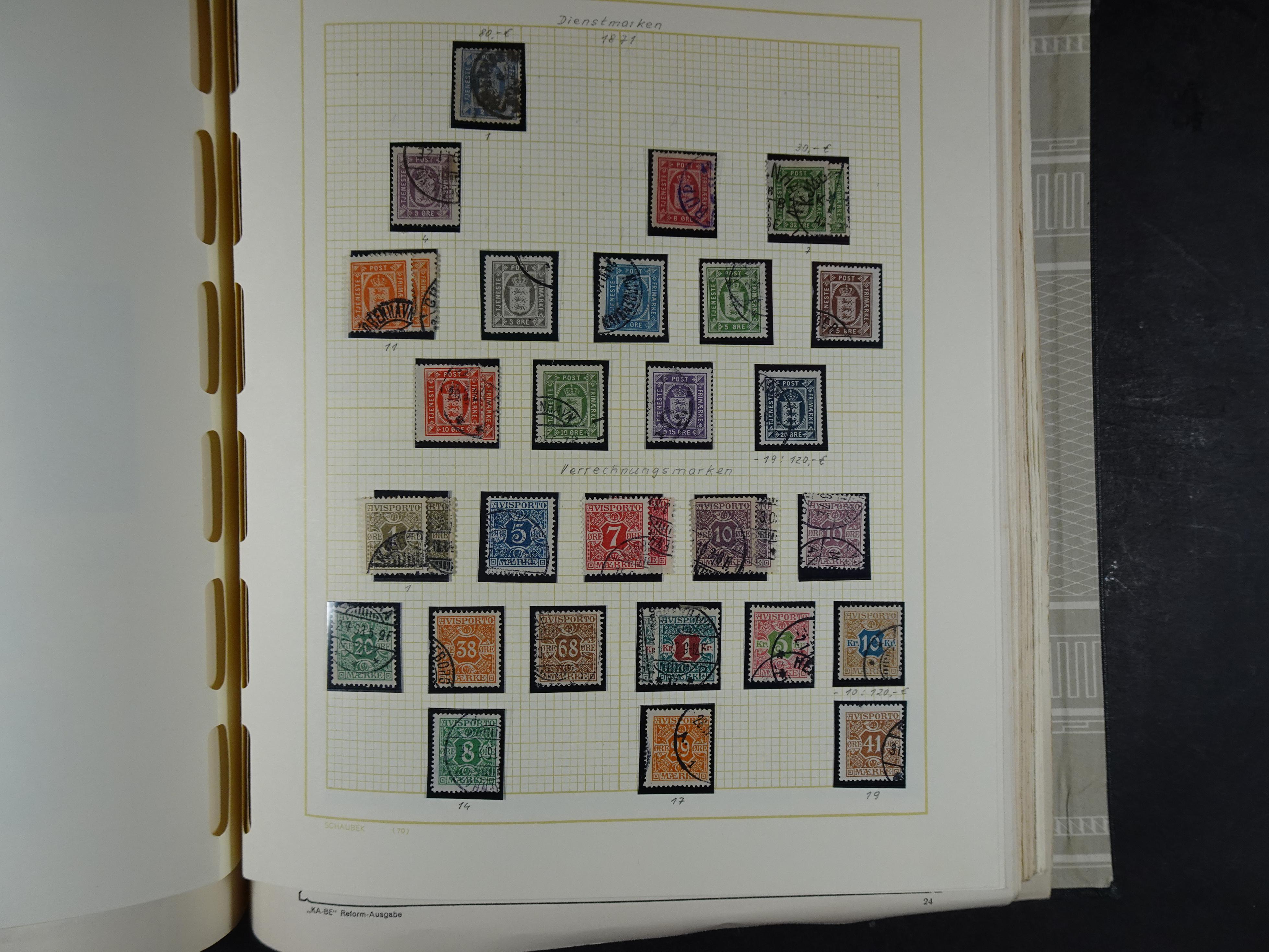 Oude KABE album met Europa letters A - D. 
Mooie verzameling veel beter materiaal. 153