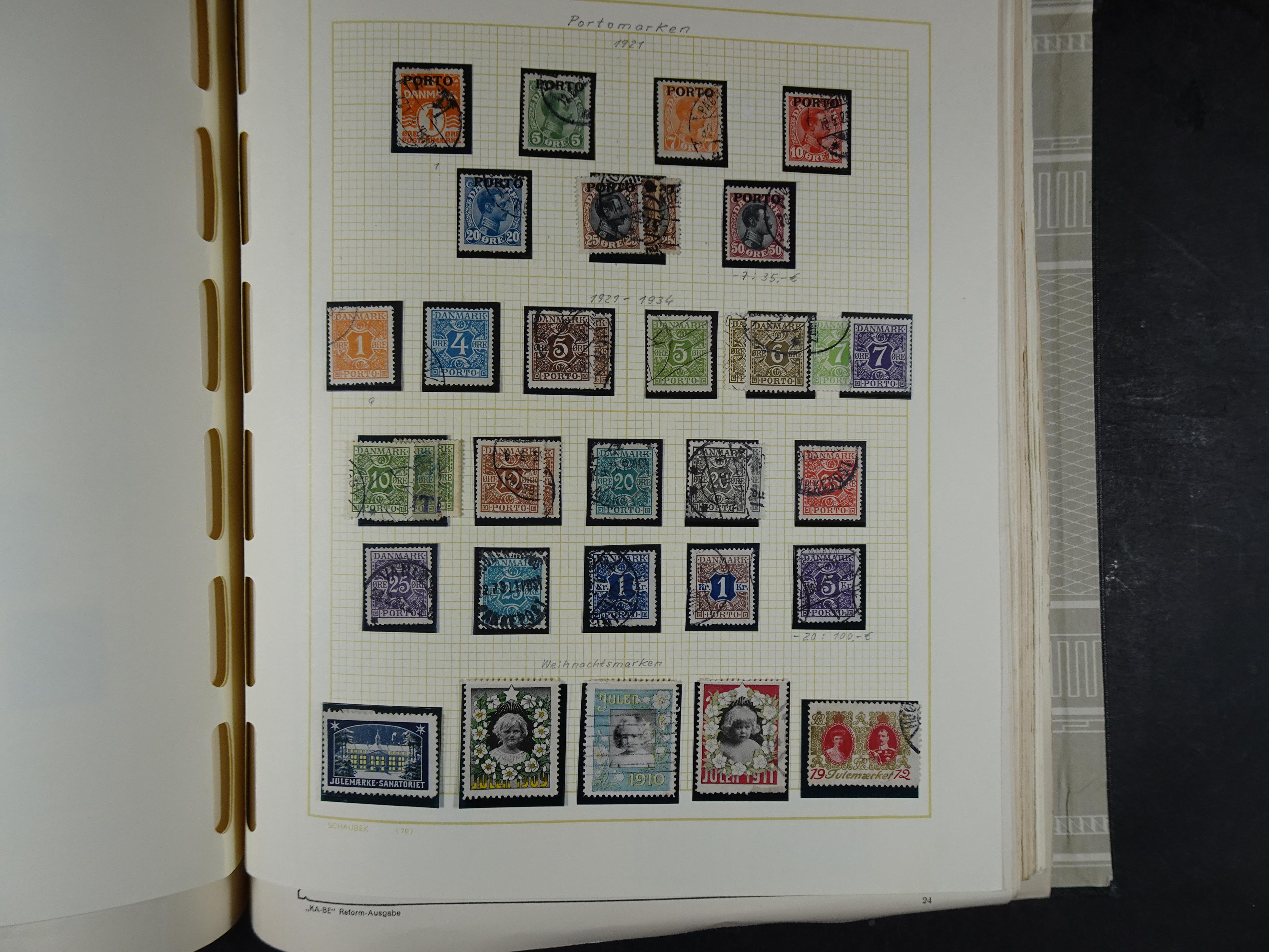 Oude KABE album met Europa letters A - D. 
Mooie verzameling veel beter materiaal. 154