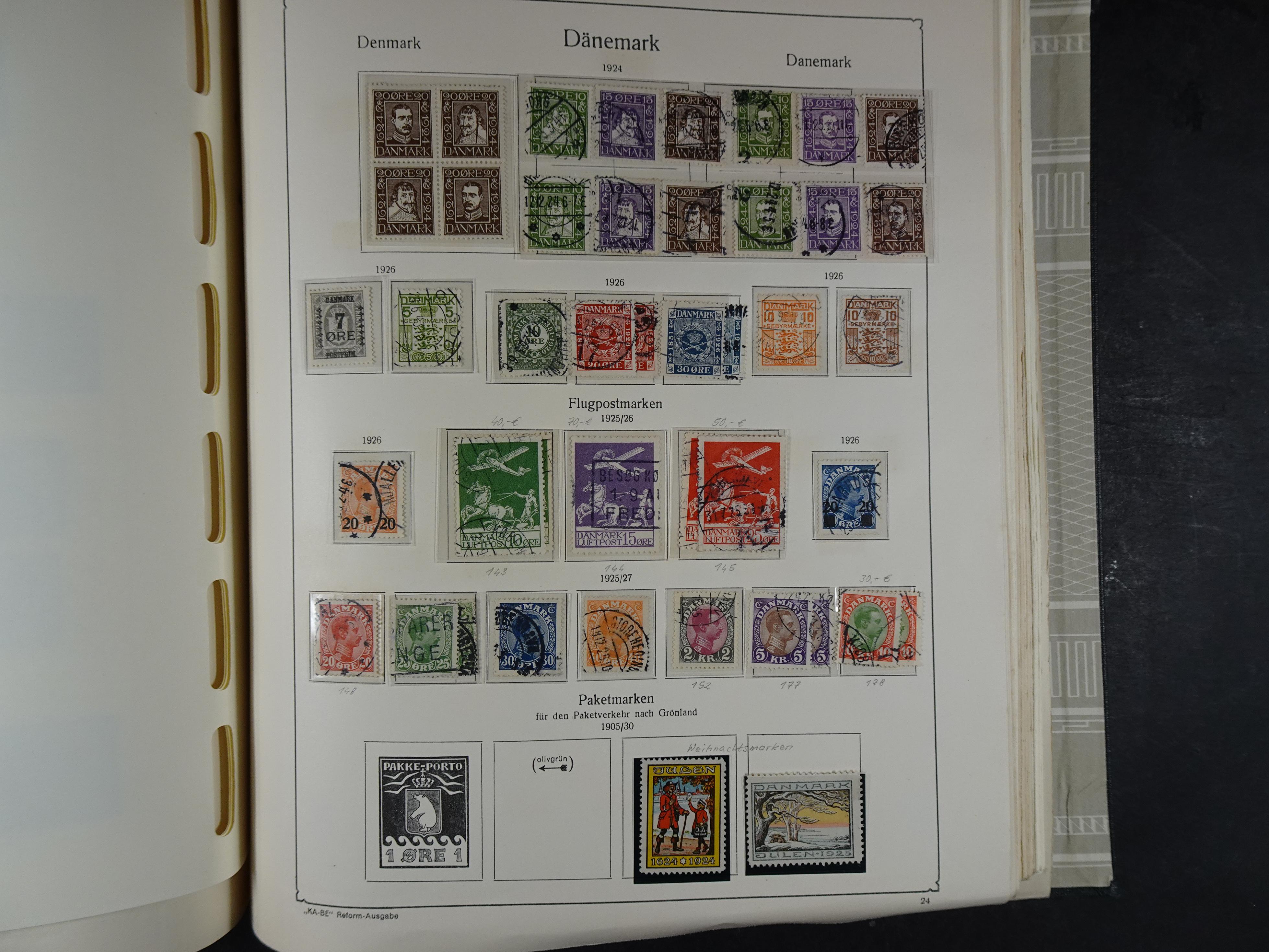 Oude KABE album met Europa letters A - D. 
Mooie verzameling veel beter materiaal. 155