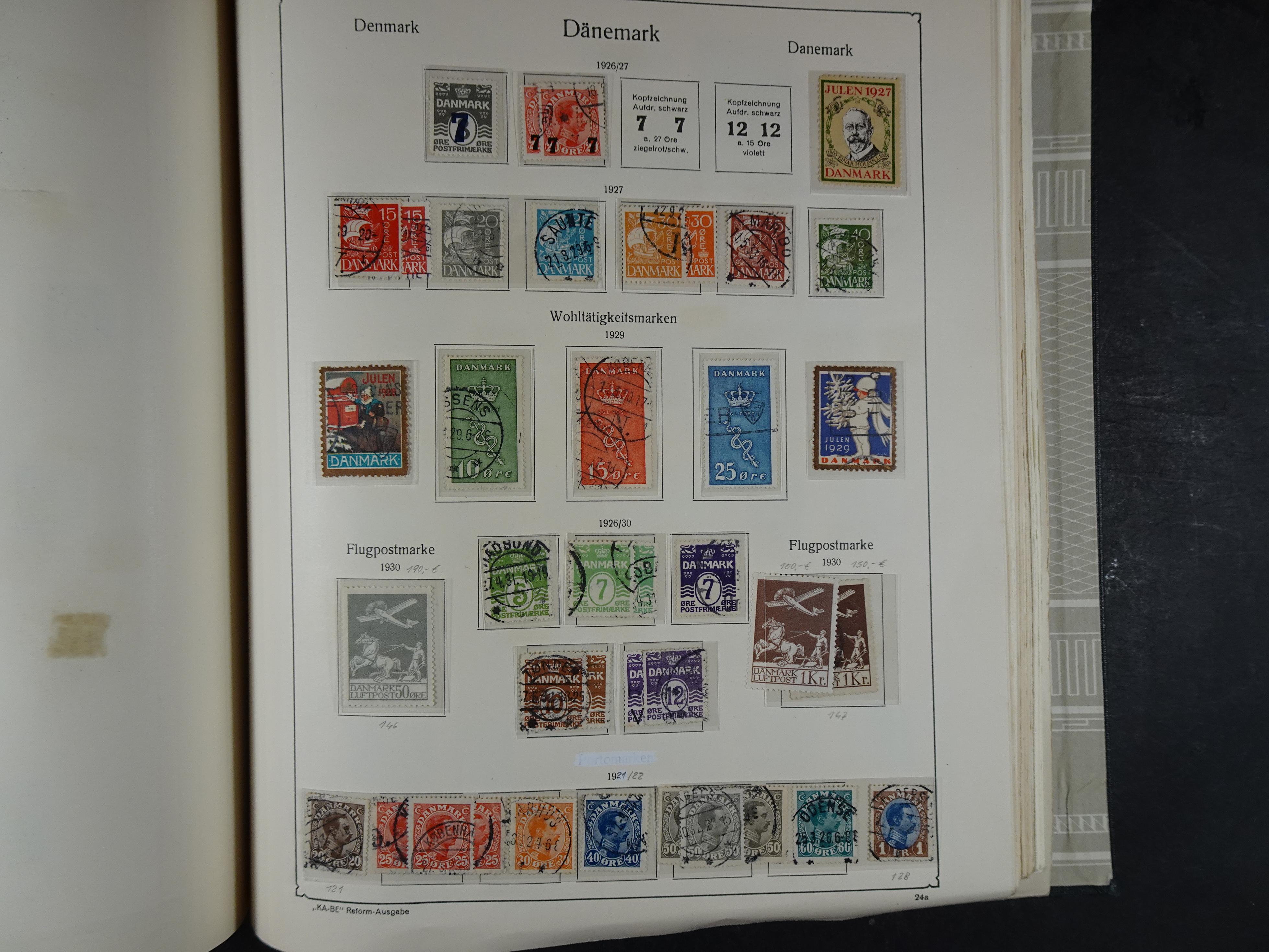 Oude KABE album met Europa letters A - D. 
Mooie verzameling veel beter materiaal. 156