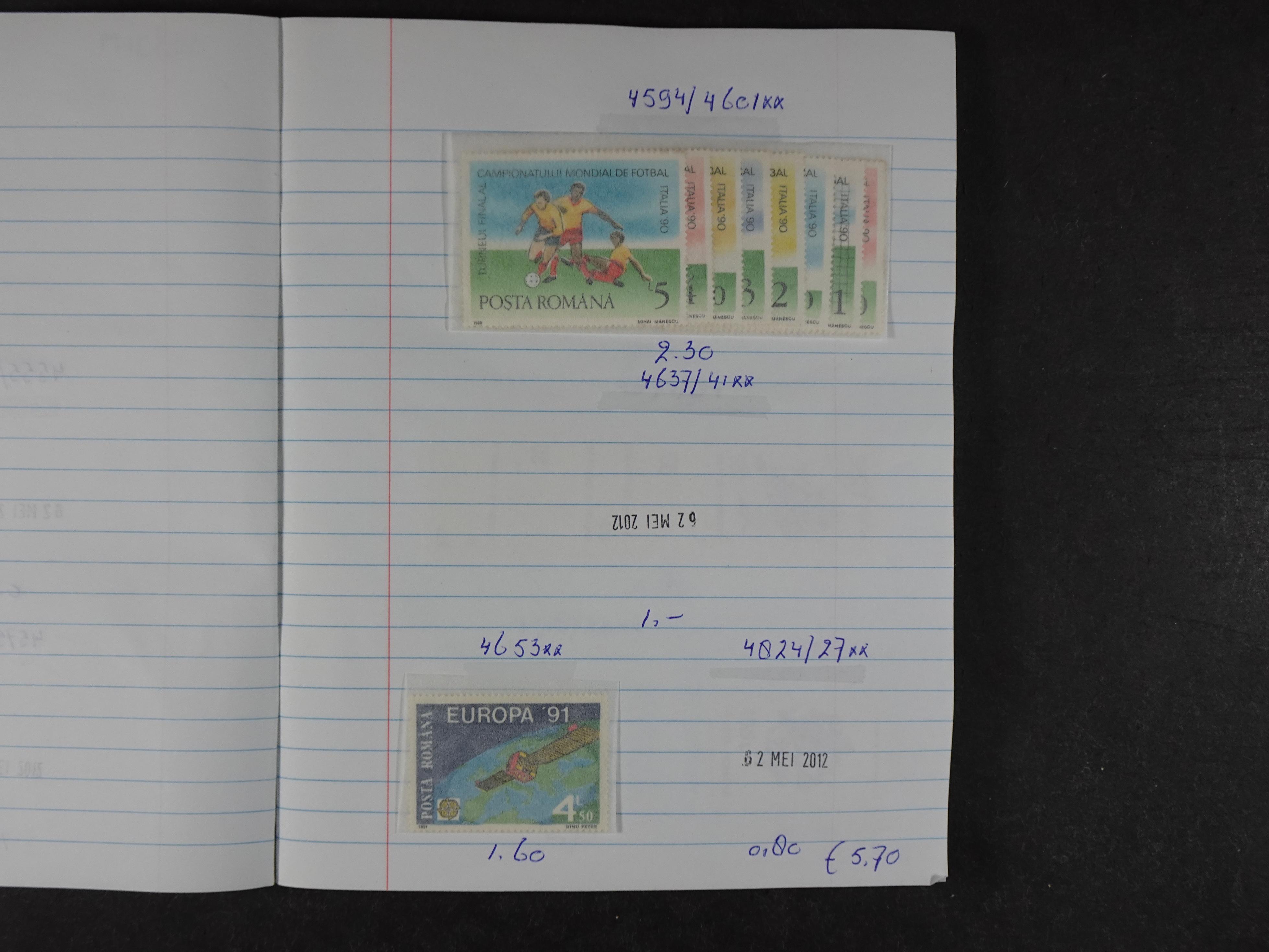 Mooie partij gelopen Rondzendboekjes.
Veel postfris.
Enorme restwaarde 61