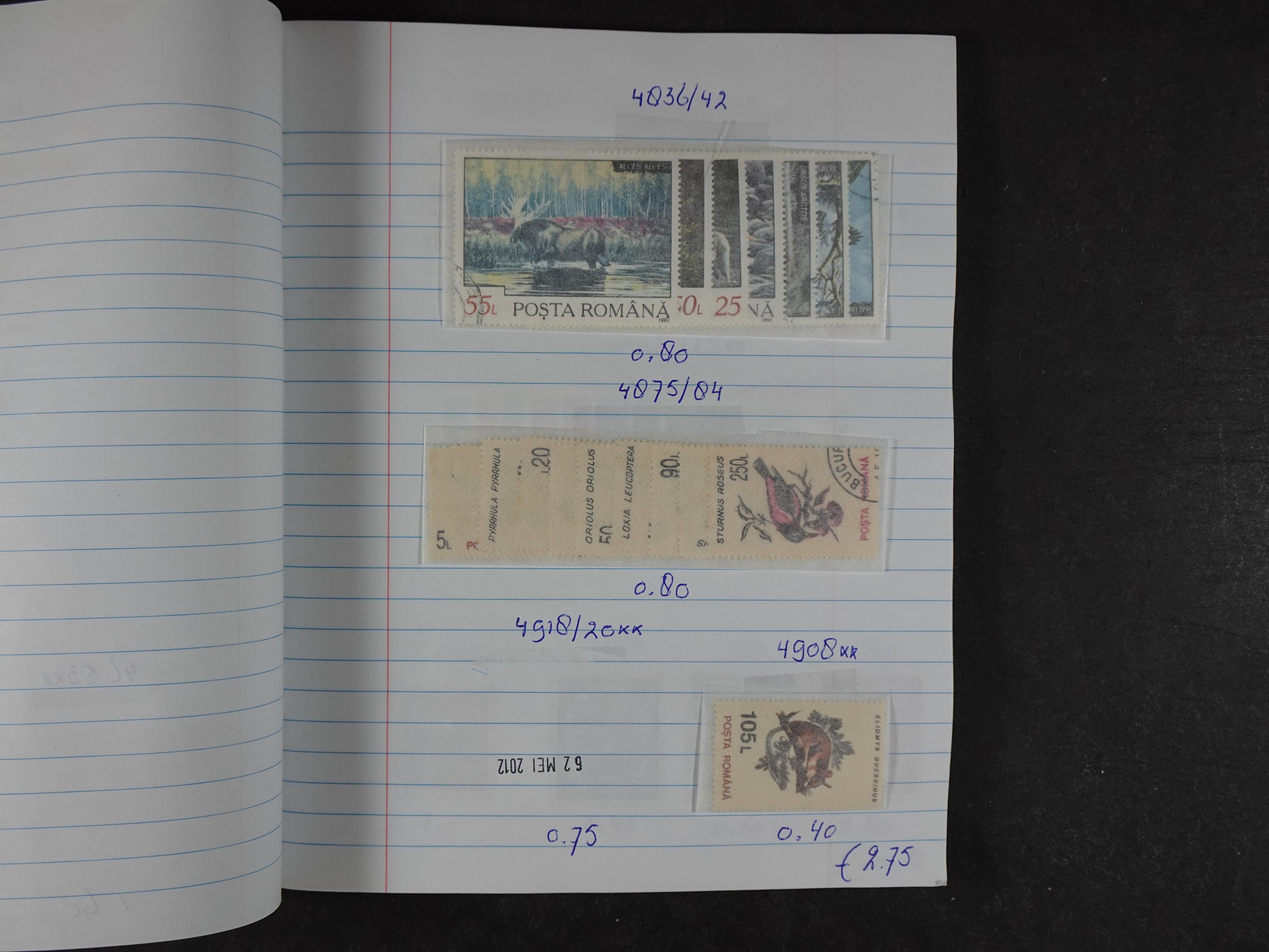 Mooie partij gelopen Rondzendboekjes.
Veel postfris.
Enorme restwaarde 62