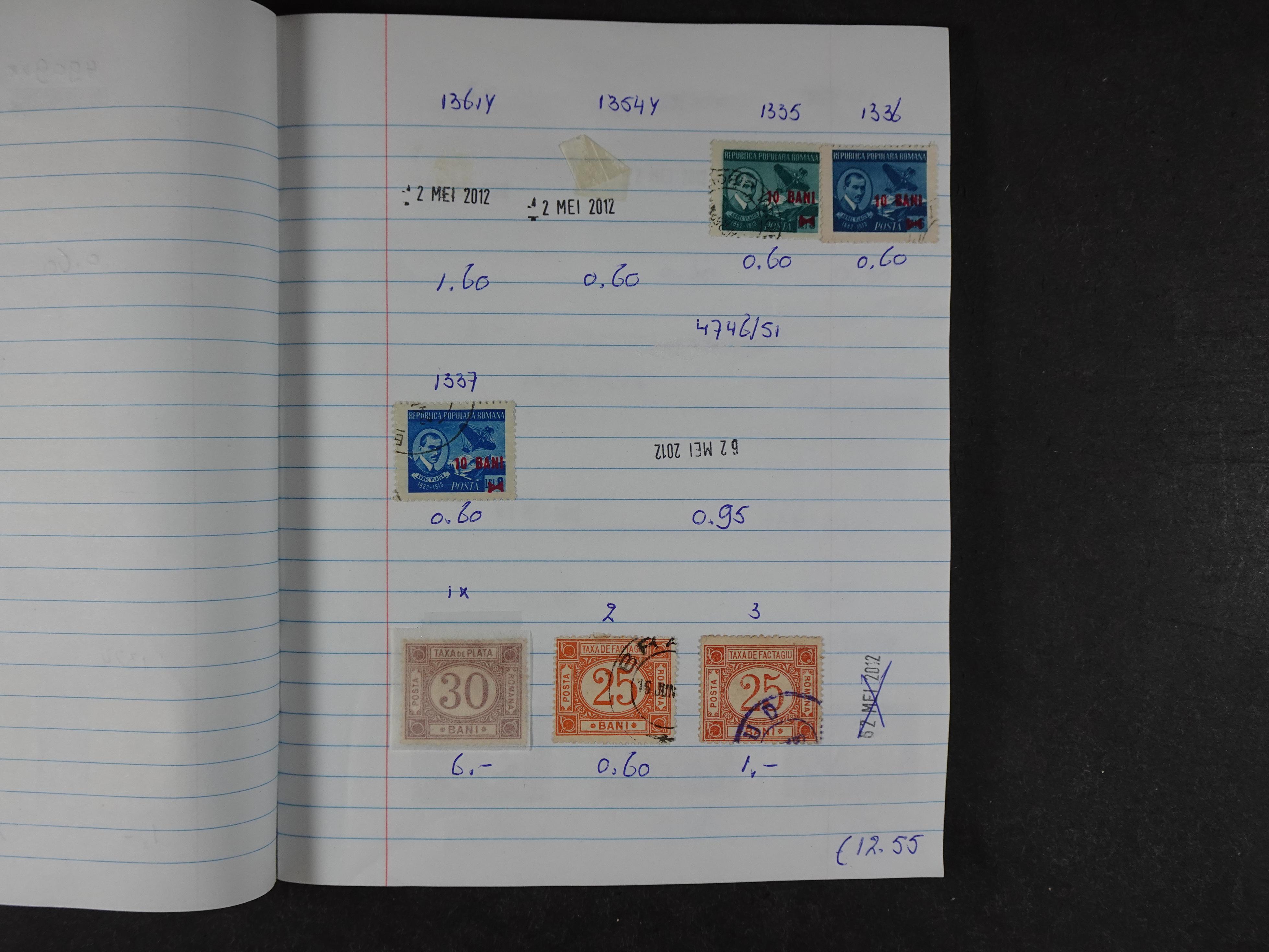 Mooie partij gelopen Rondzendboekjes.
Veel postfris.
Enorme restwaarde 64