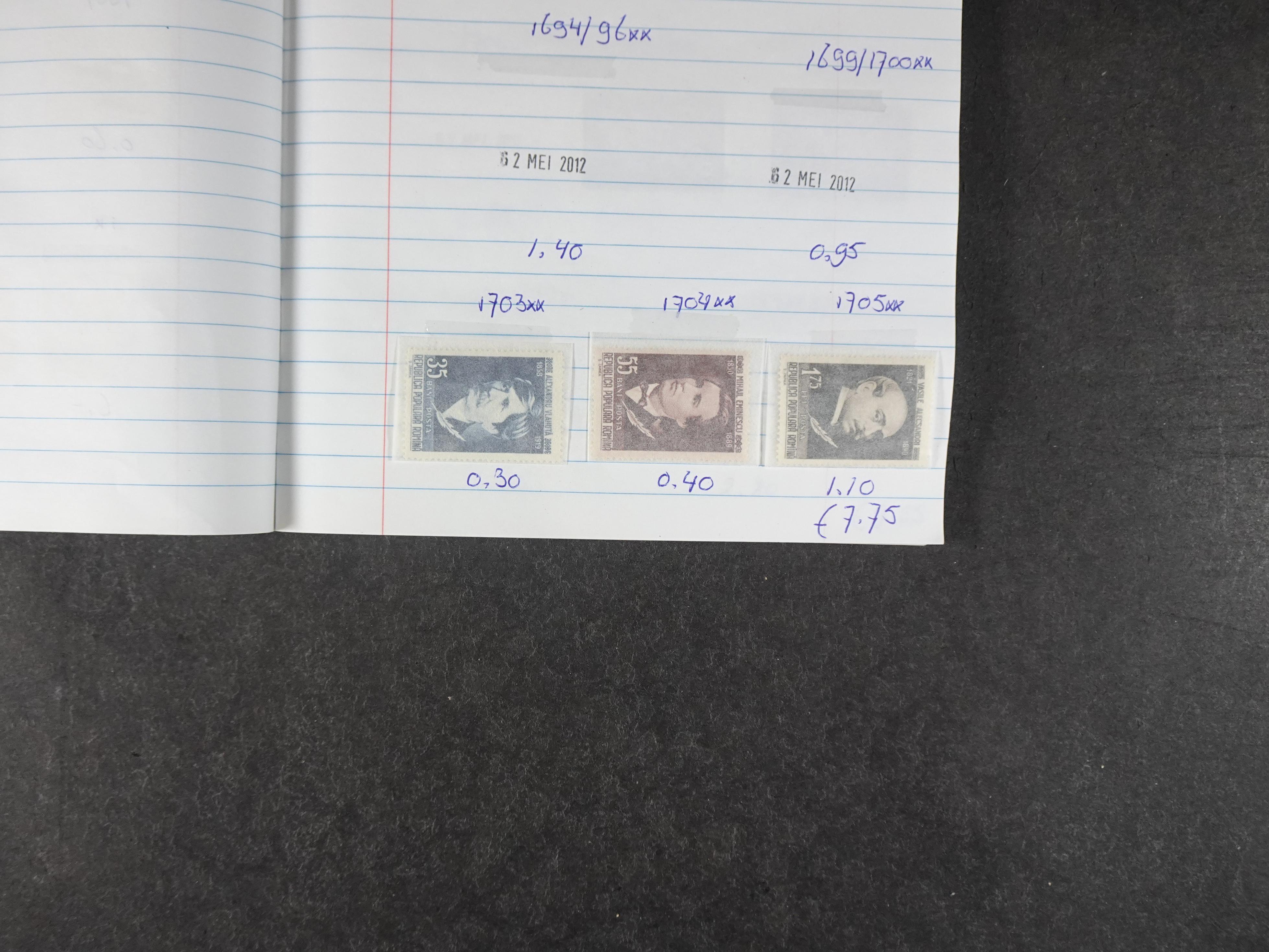 Mooie partij gelopen Rondzendboekjes.
Veel postfris.
Enorme restwaarde 65