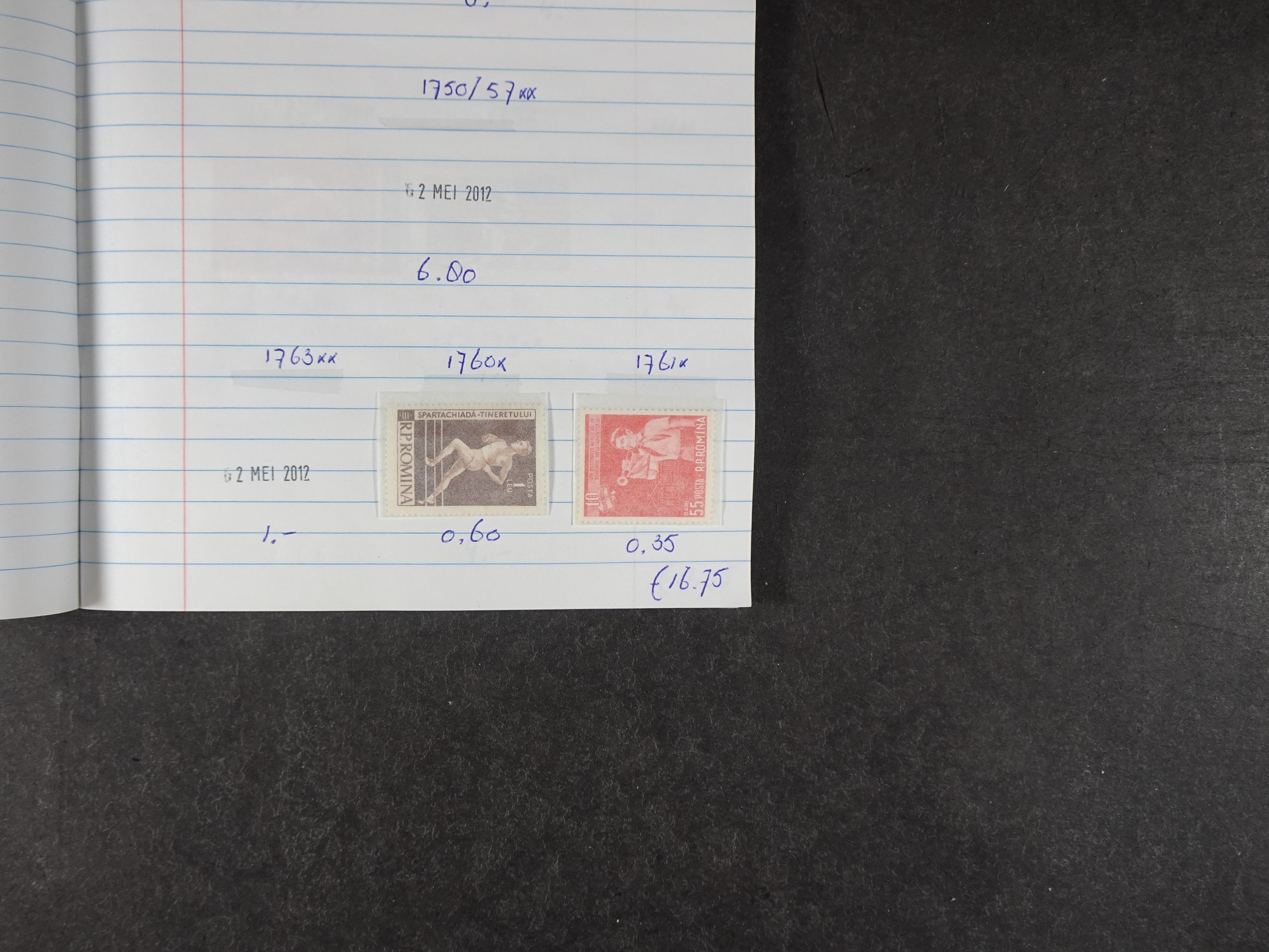 Mooie partij gelopen Rondzendboekjes.
Veel postfris.
Enorme restwaarde 67