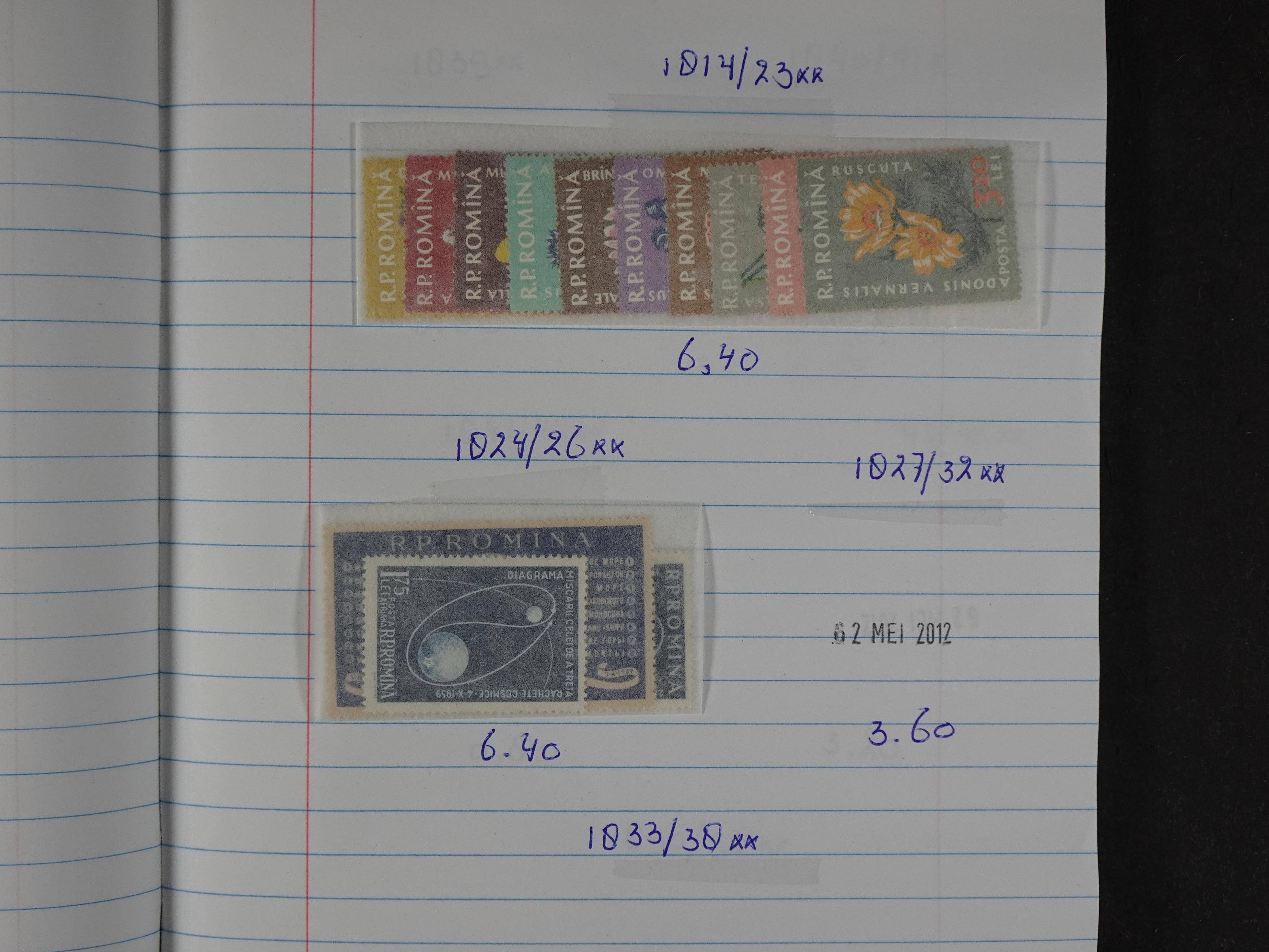 Mooie partij gelopen Rondzendboekjes.
Veel postfris.
Enorme restwaarde 69