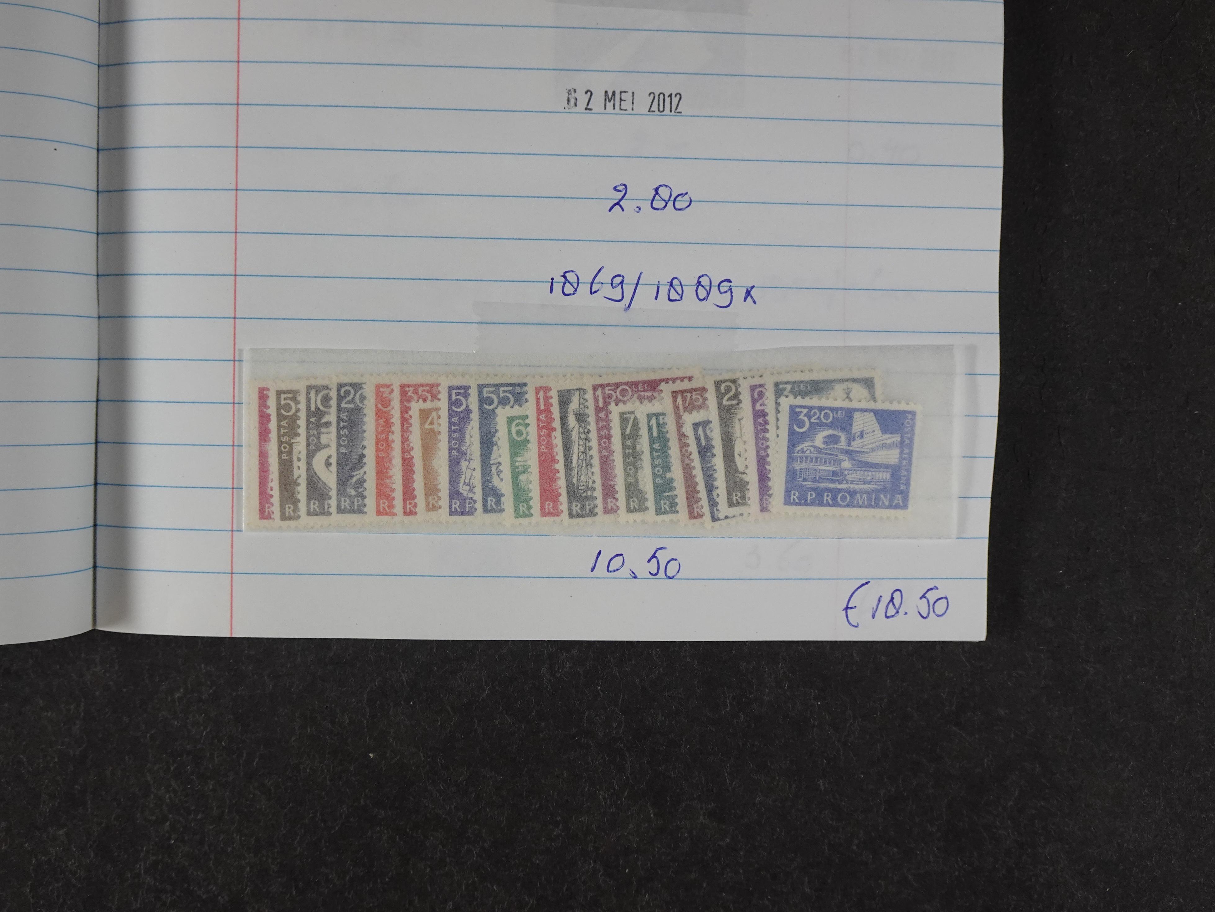 Mooie partij gelopen Rondzendboekjes.
Veel postfris.
Enorme restwaarde 71