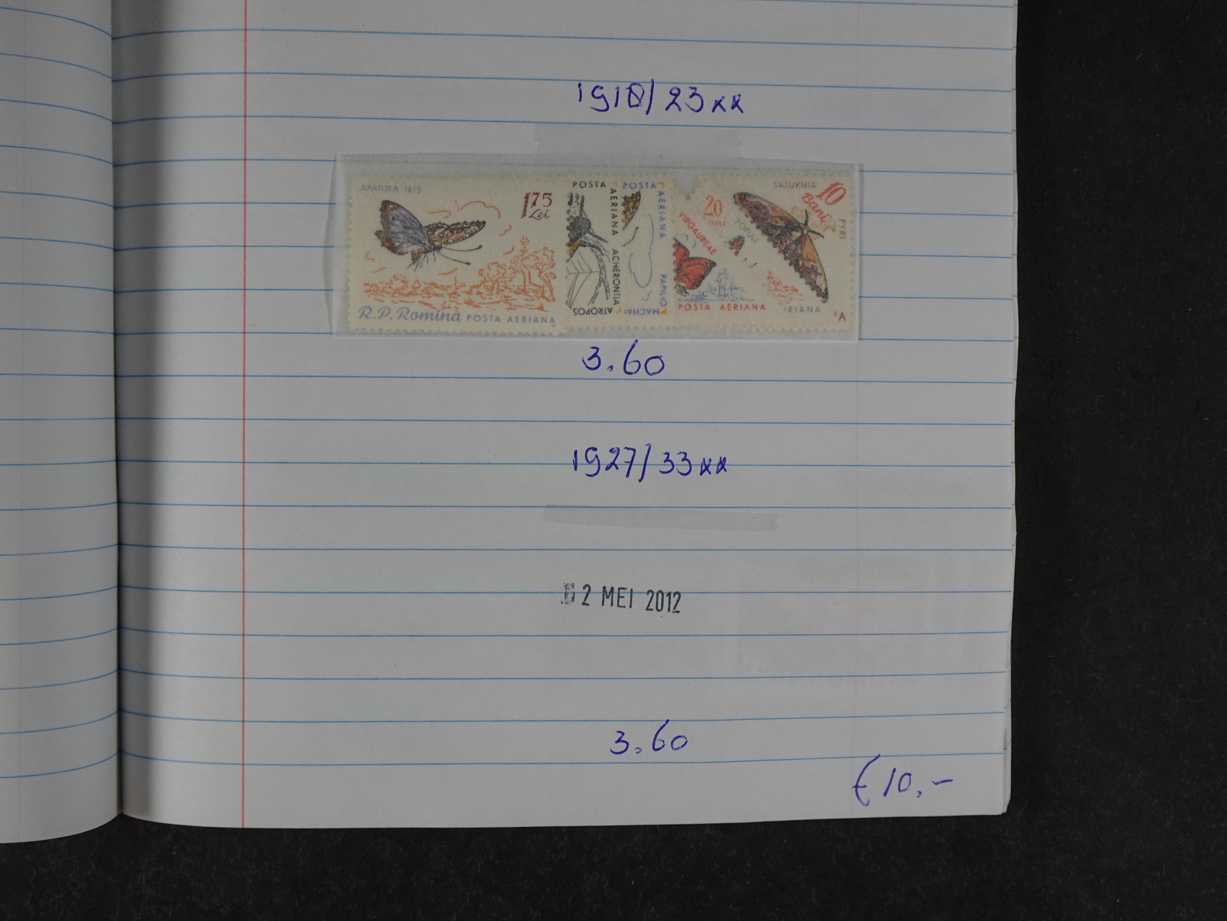 Mooie partij gelopen Rondzendboekjes.
Veel postfris.
Enorme restwaarde 73