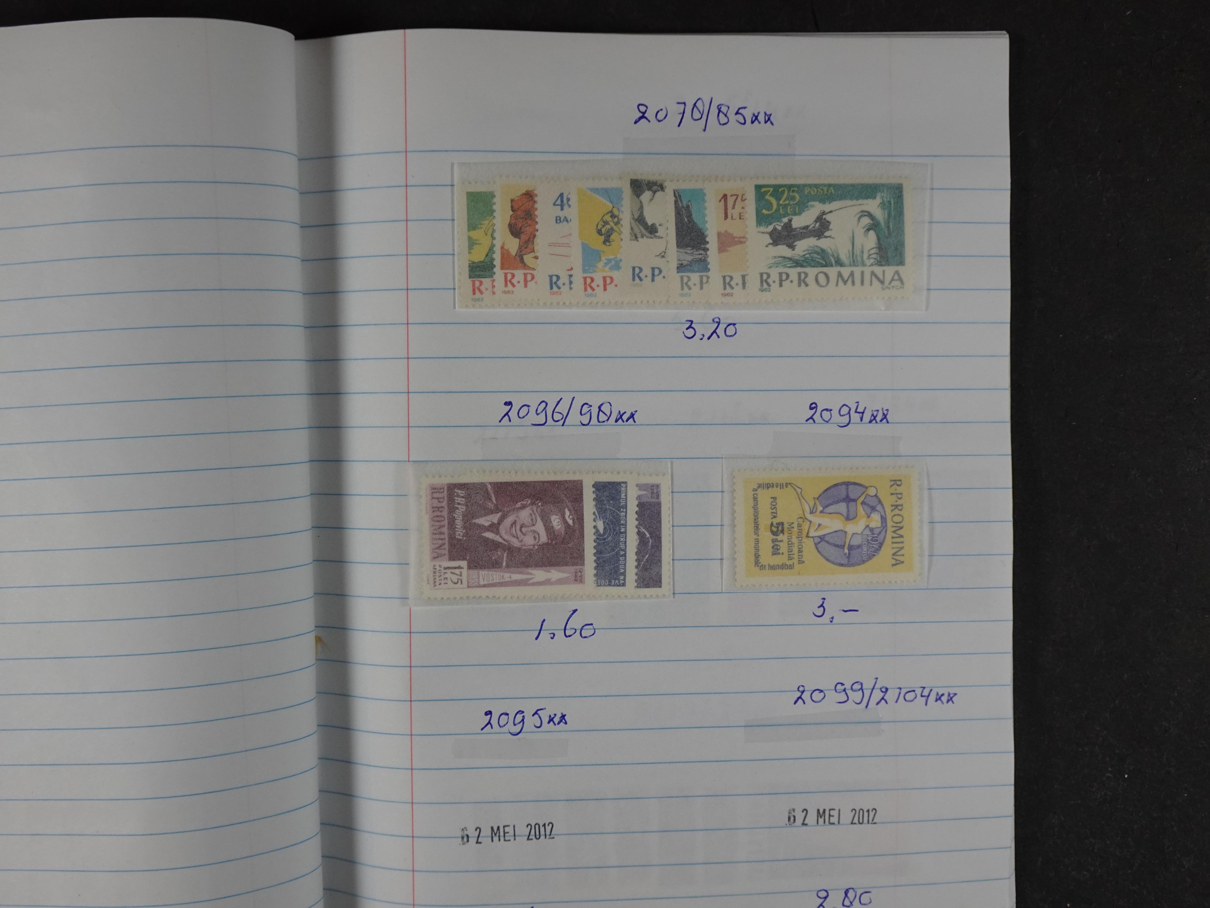 Mooie partij gelopen Rondzendboekjes.
Veel postfris.
Enorme restwaarde 77