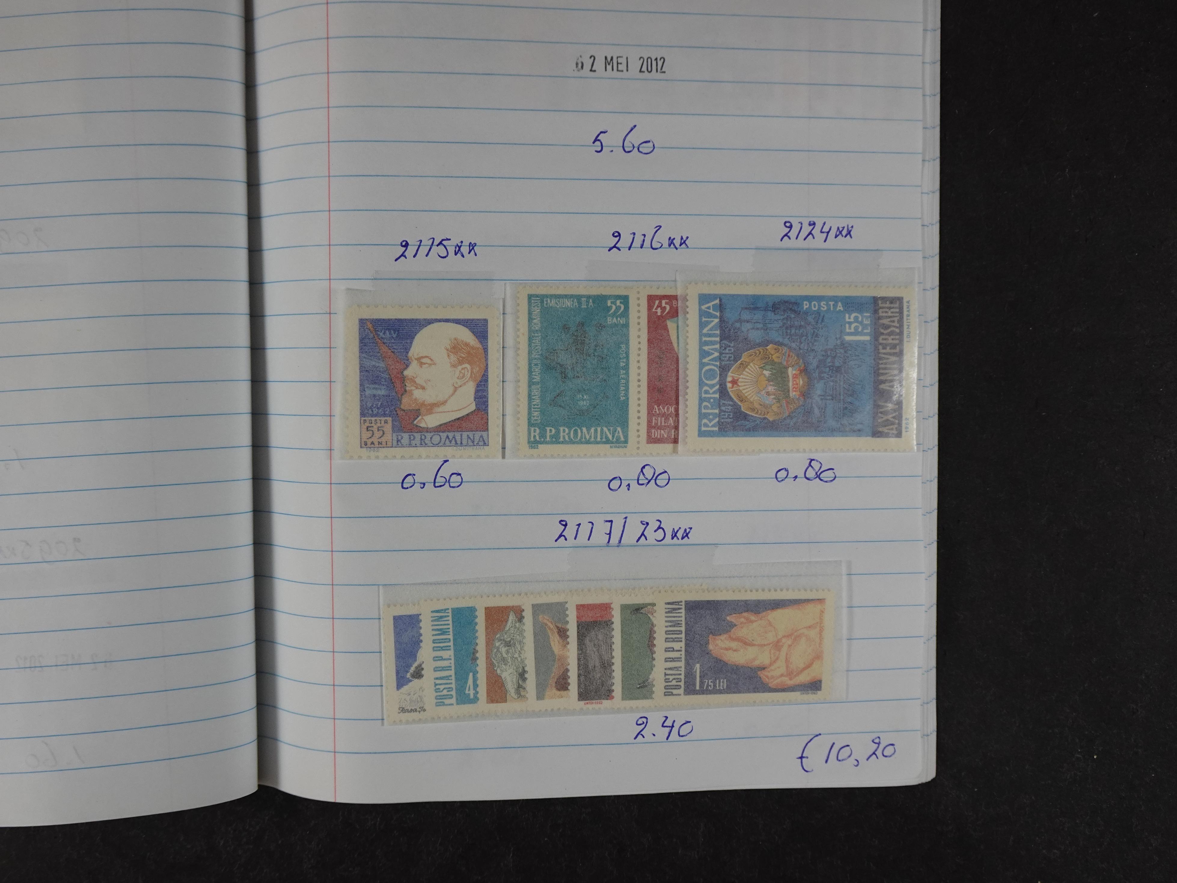 Mooie partij gelopen Rondzendboekjes.
Veel postfris.
Enorme restwaarde 78