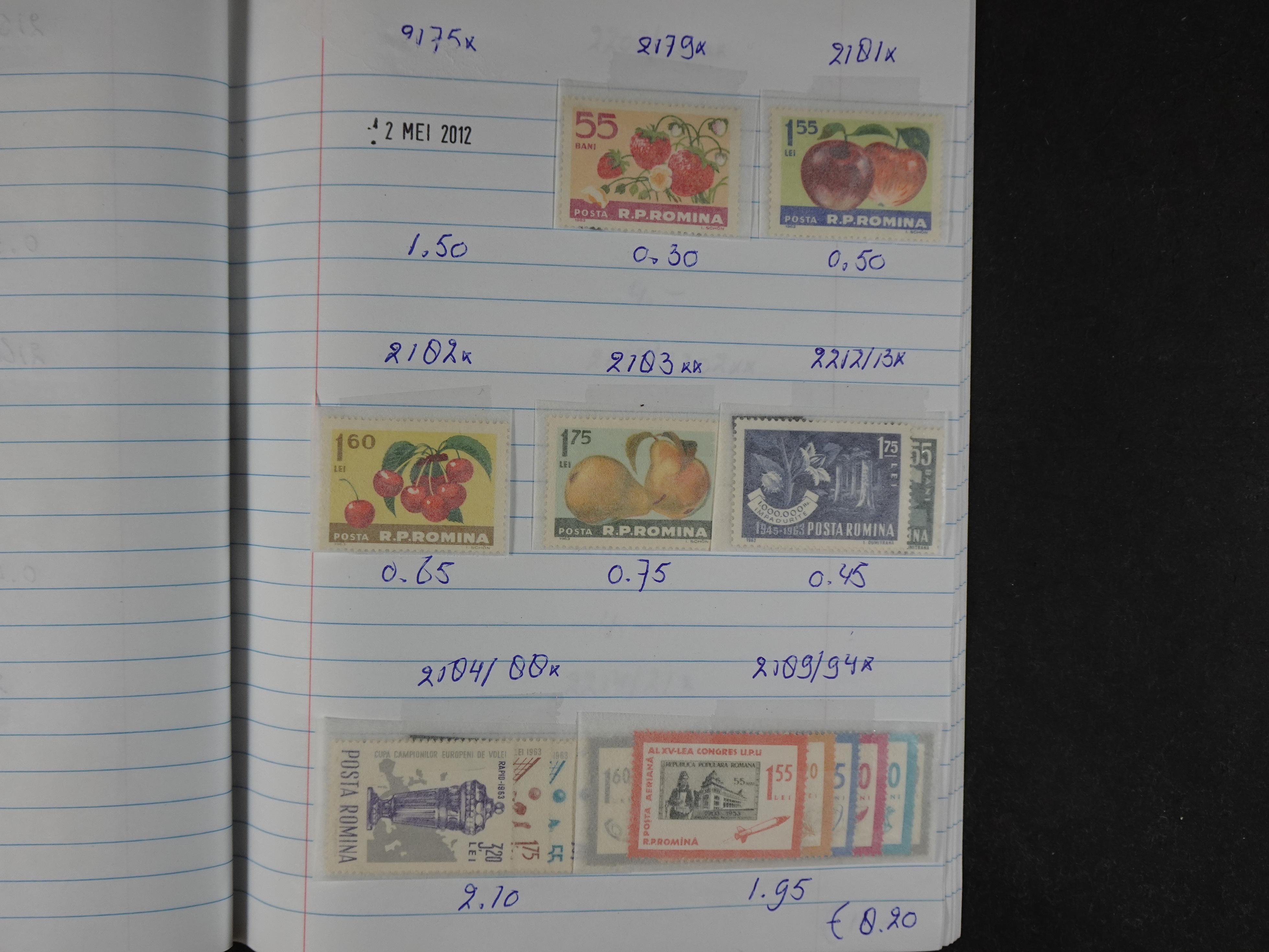 Mooie partij gelopen Rondzendboekjes.
Veel postfris.
Enorme restwaarde 81