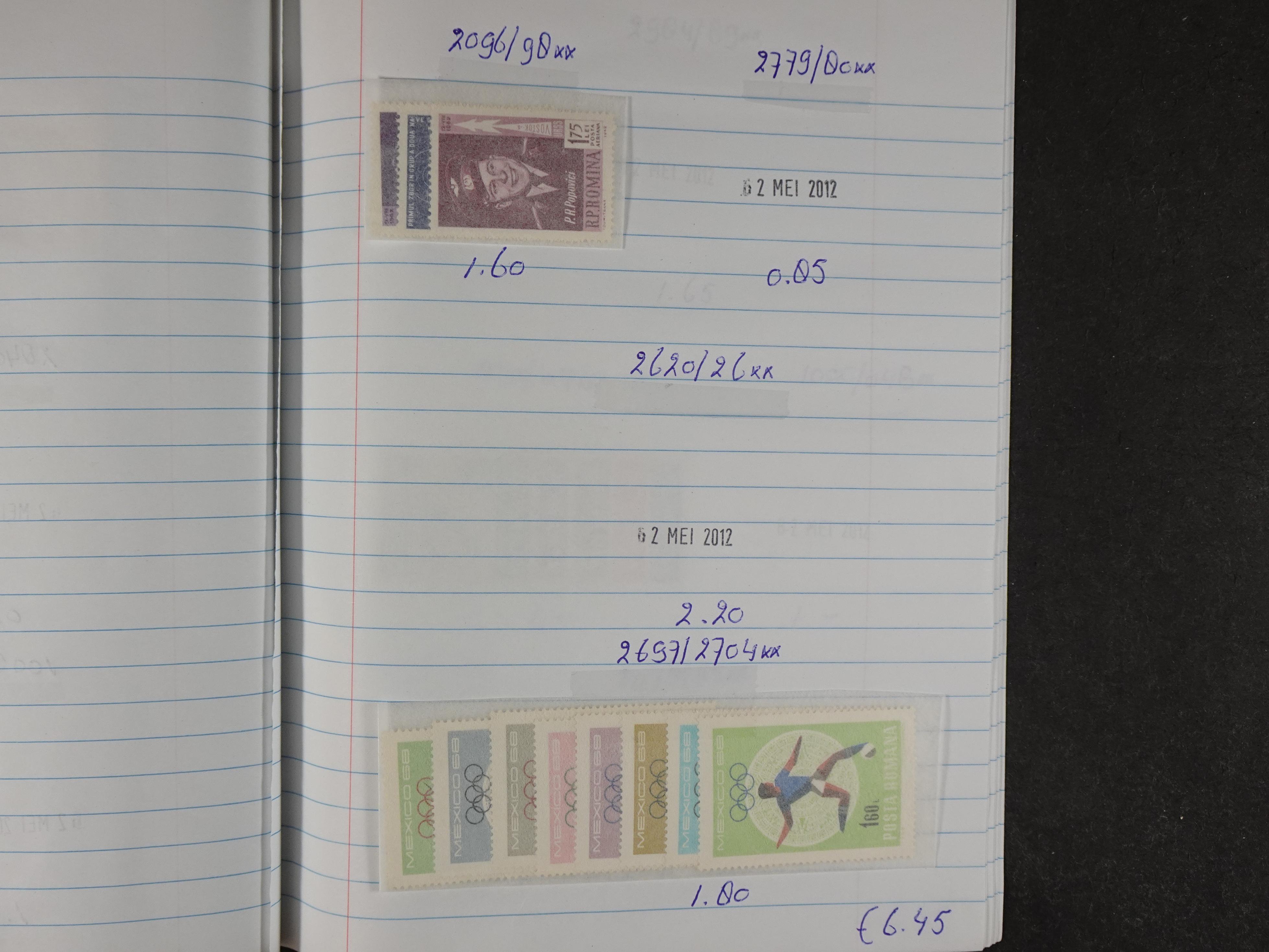 Mooie partij gelopen Rondzendboekjes.
Veel postfris.
Enorme restwaarde 85