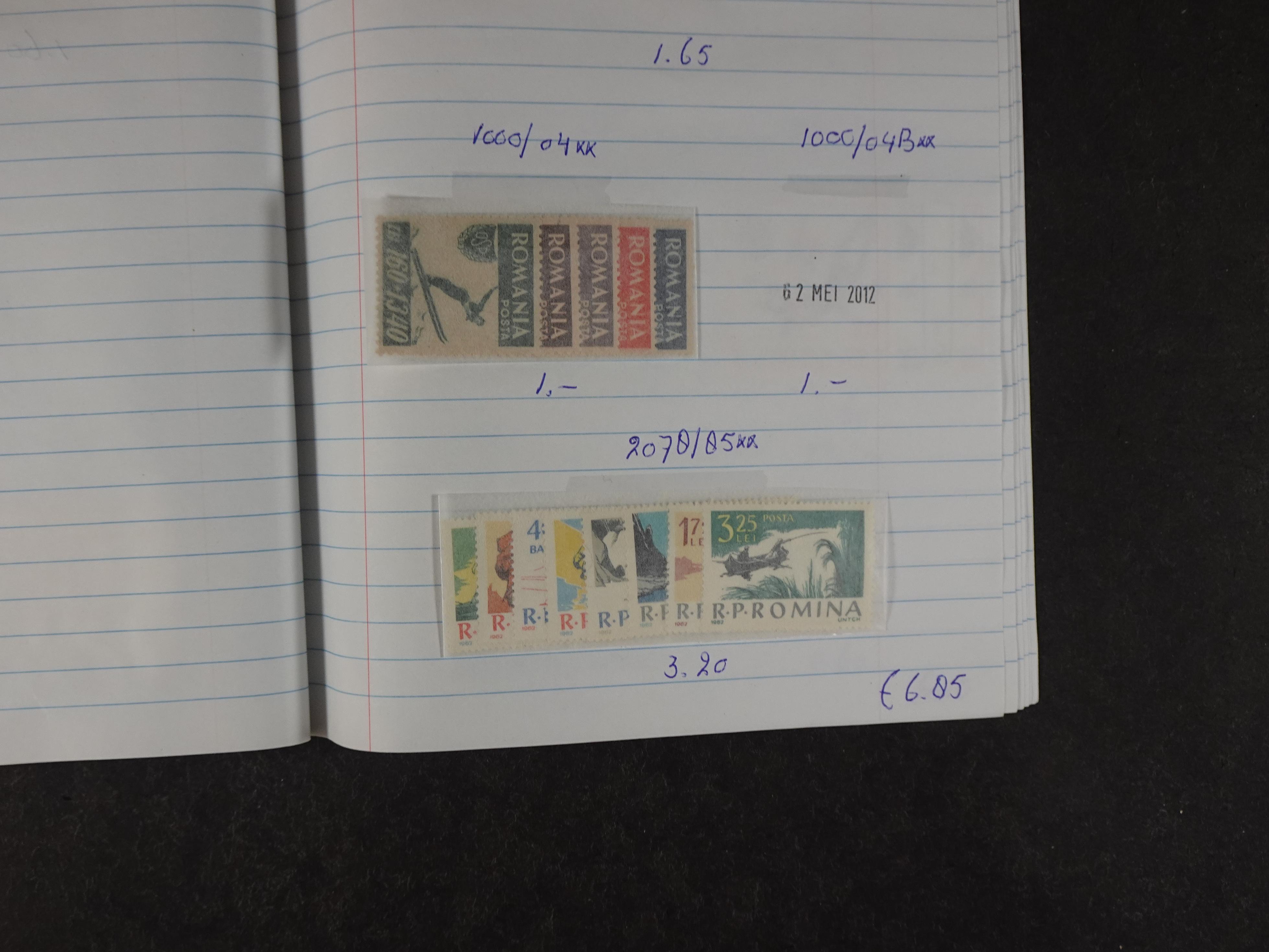 Mooie partij gelopen Rondzendboekjes.
Veel postfris.
Enorme restwaarde 86