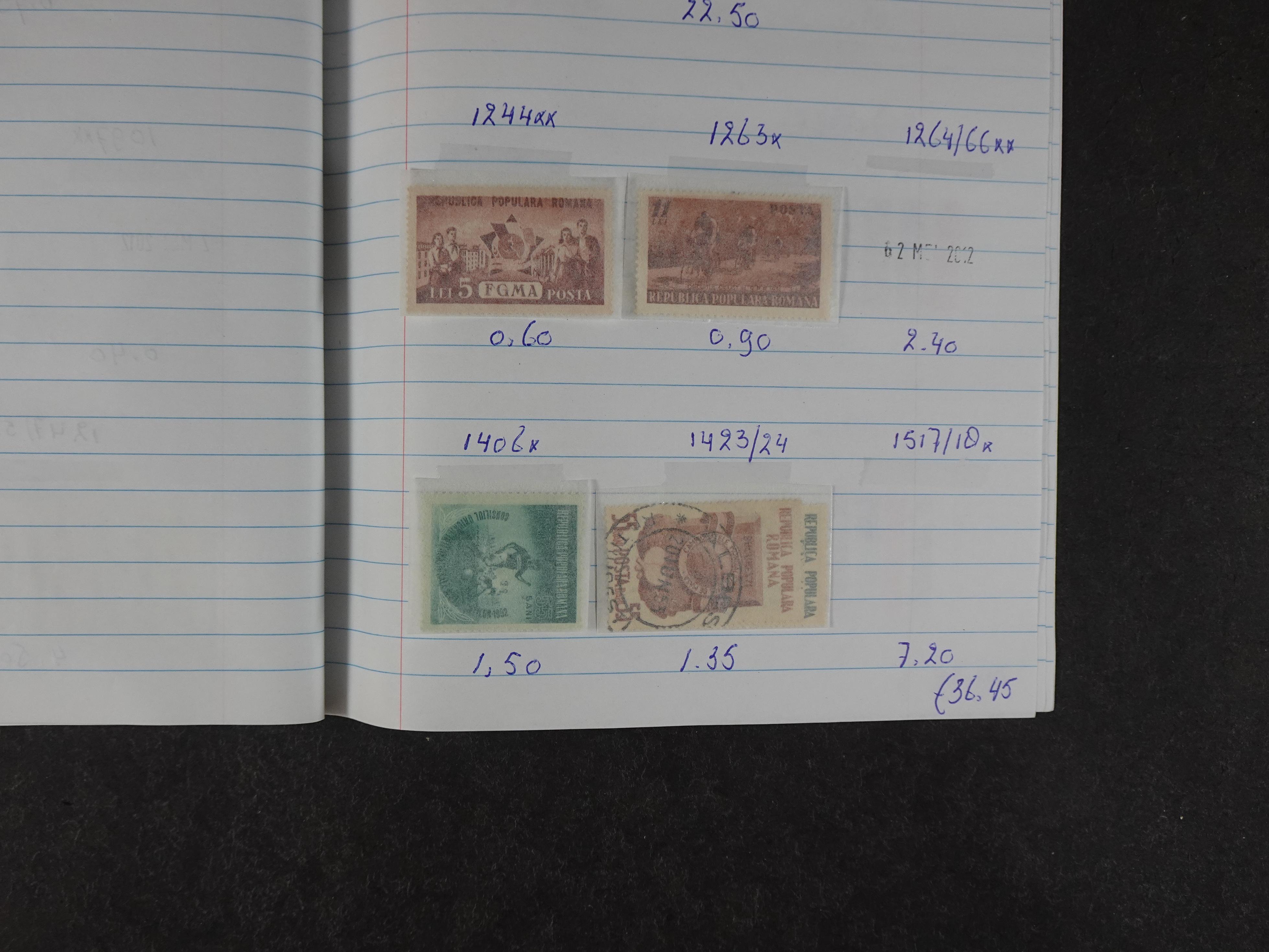 Mooie partij gelopen Rondzendboekjes.
Veel postfris.
Enorme restwaarde 90