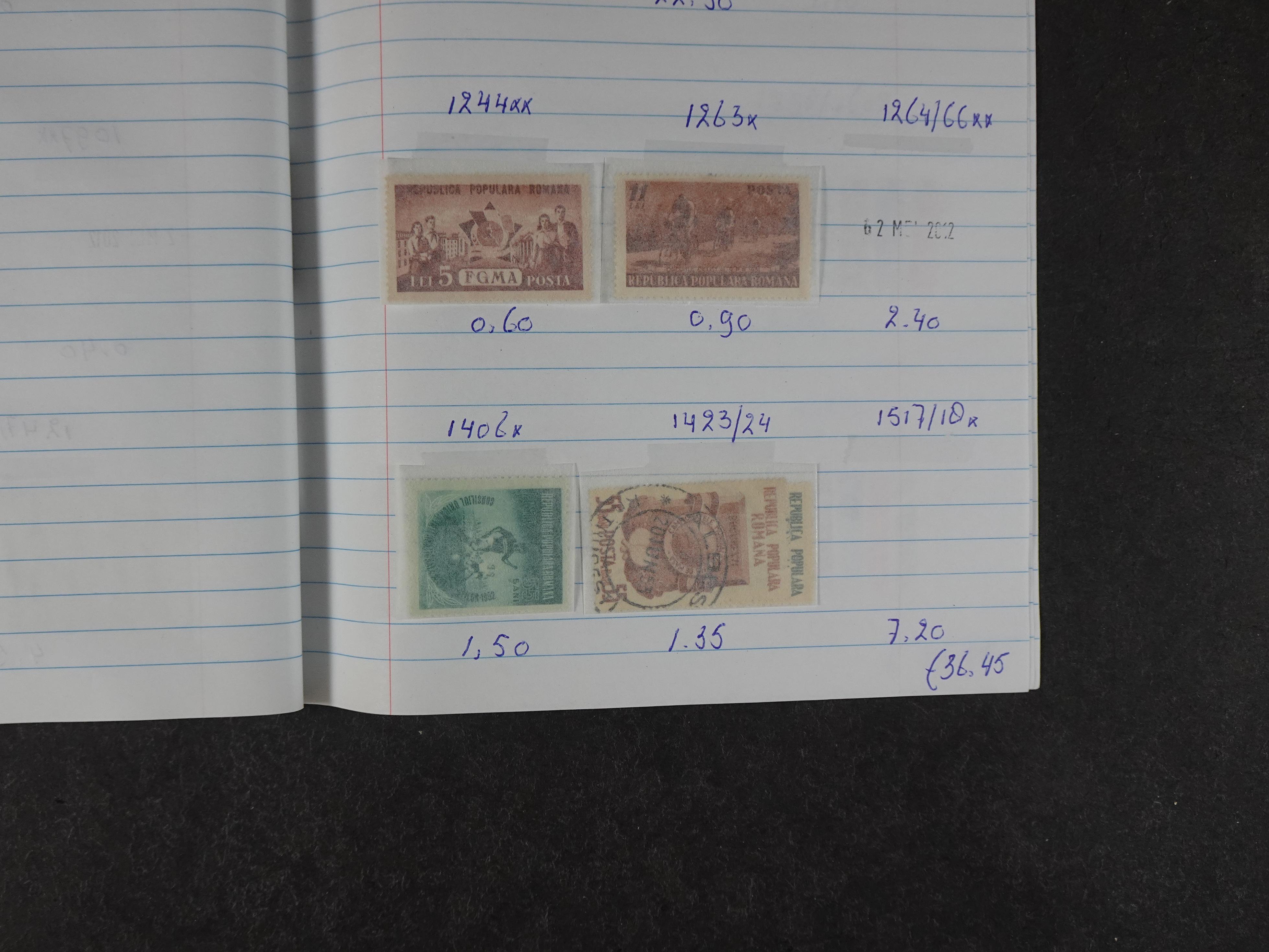 Mooie partij gelopen Rondzendboekjes.
Veel postfris.
Enorme restwaarde 91