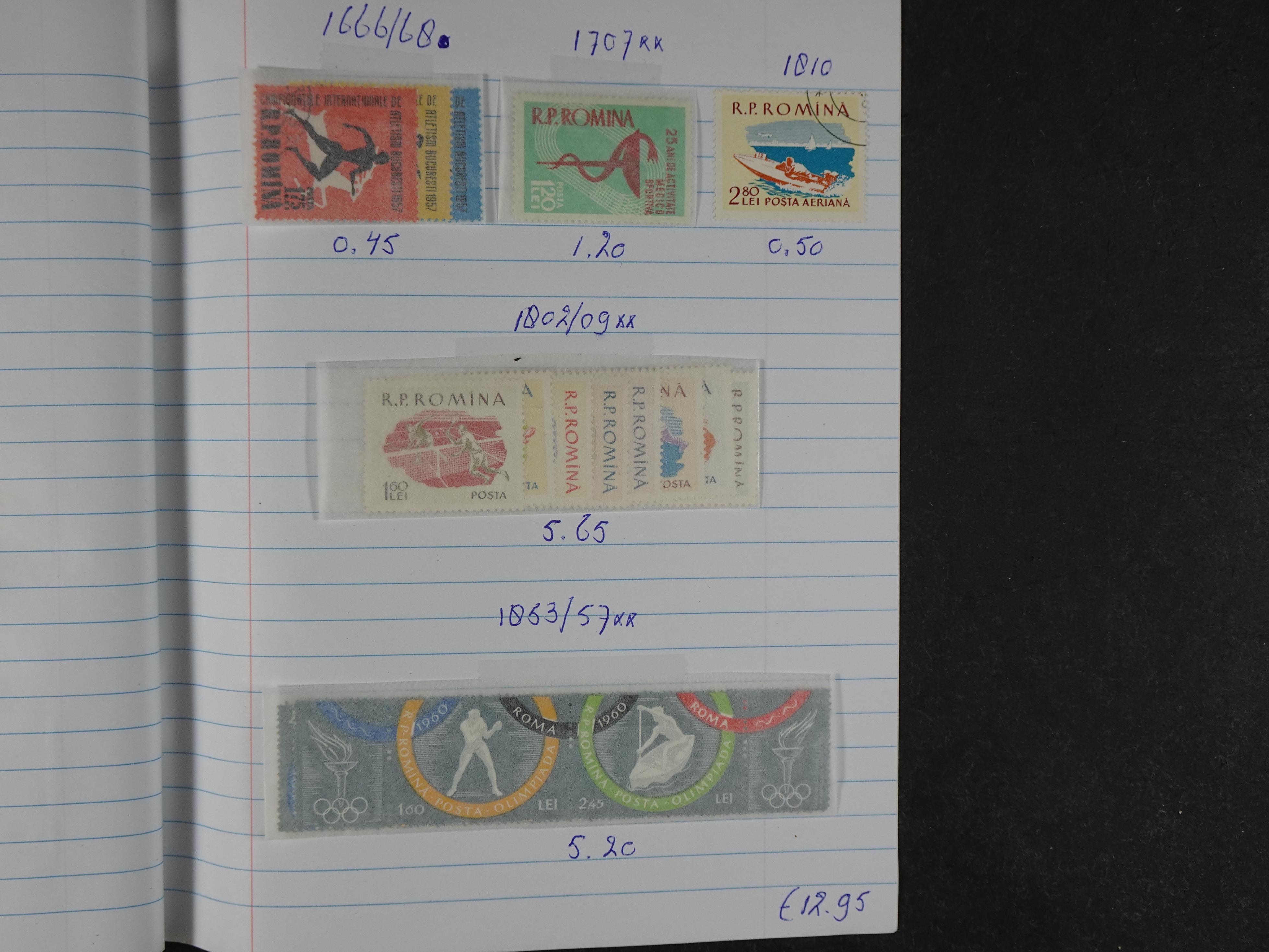 Mooie partij gelopen Rondzendboekjes.
Veel postfris.
Enorme restwaarde 93