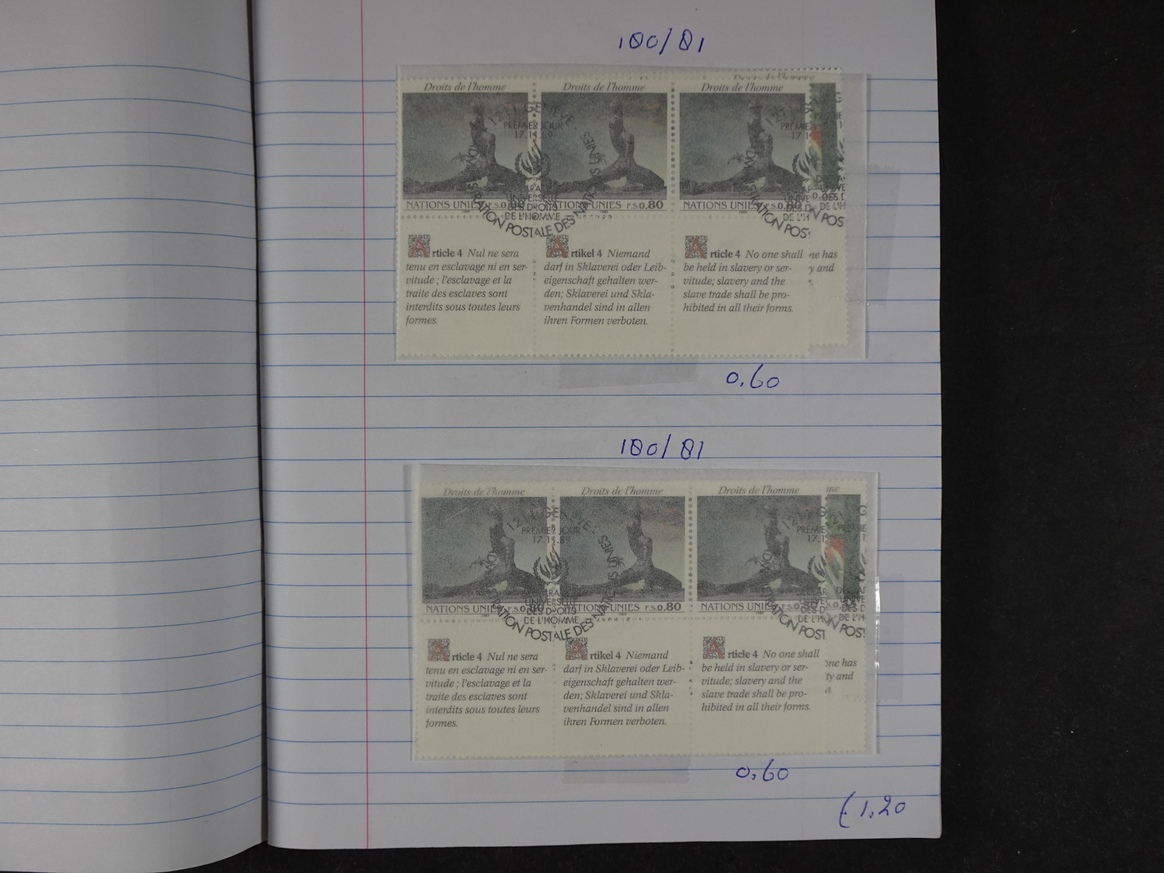 Mooie partij gelopen Rondzendboekjes.
Veel postfris.
Enorme restwaarde 96