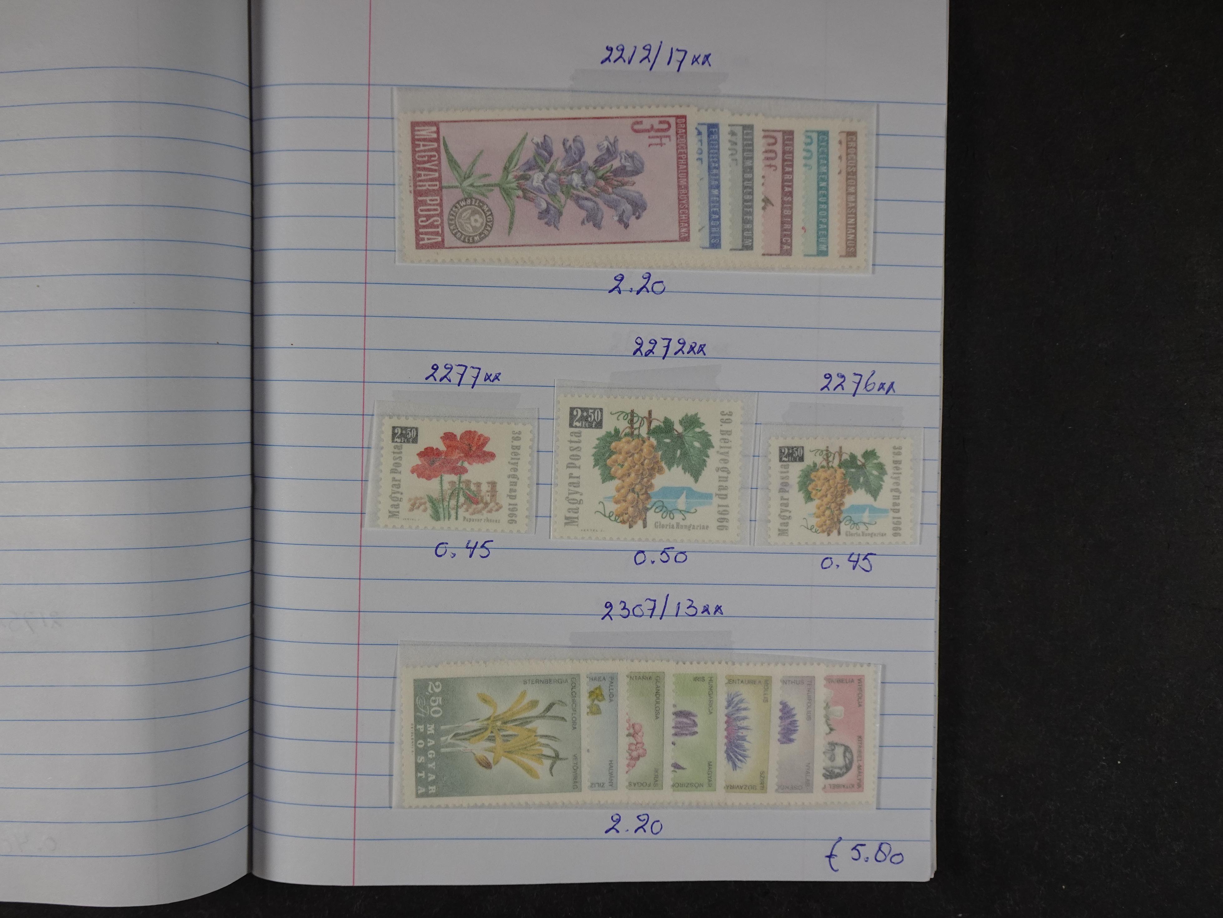 Mooie partij gelopen Rondzendboekjes.
Veel postfris.
Enorme restwaarde 108