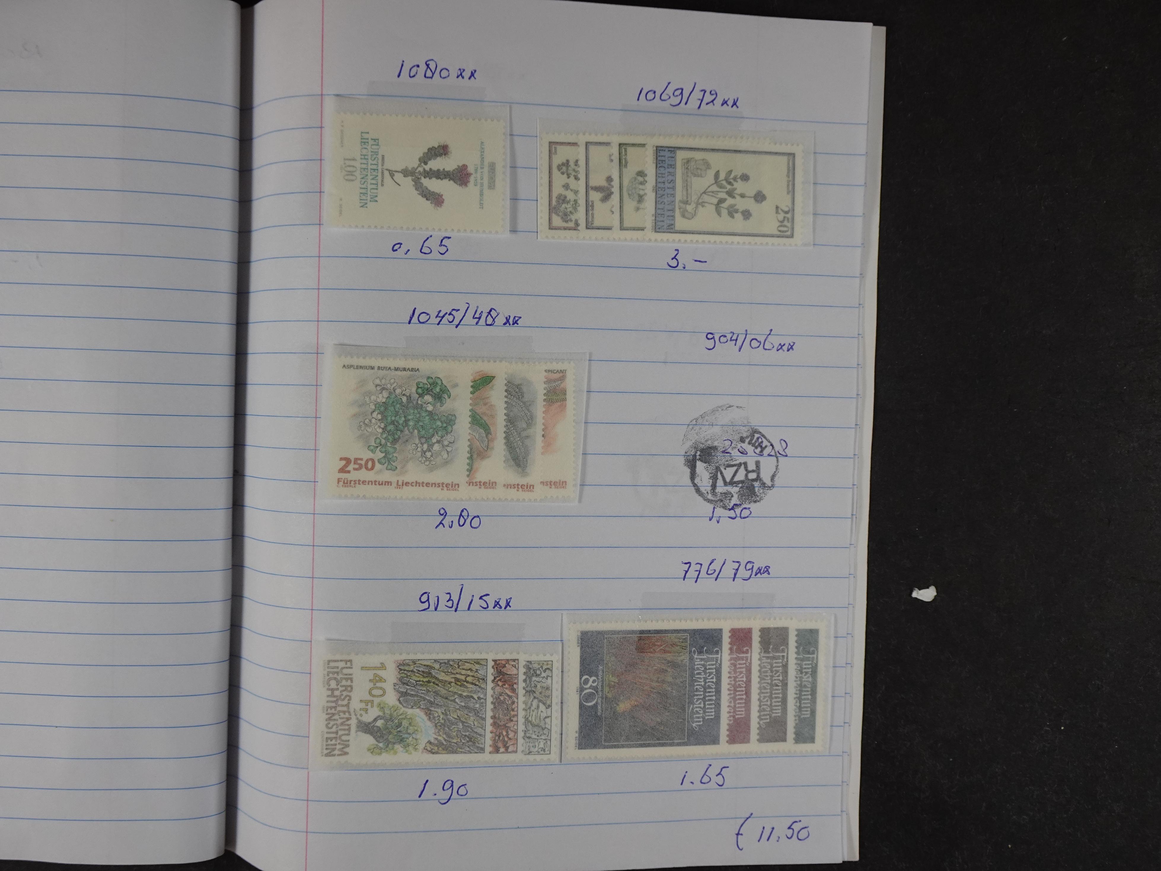 Mooie partij gelopen Rondzendboekjes.
Veel postfris.
Enorme restwaarde 125