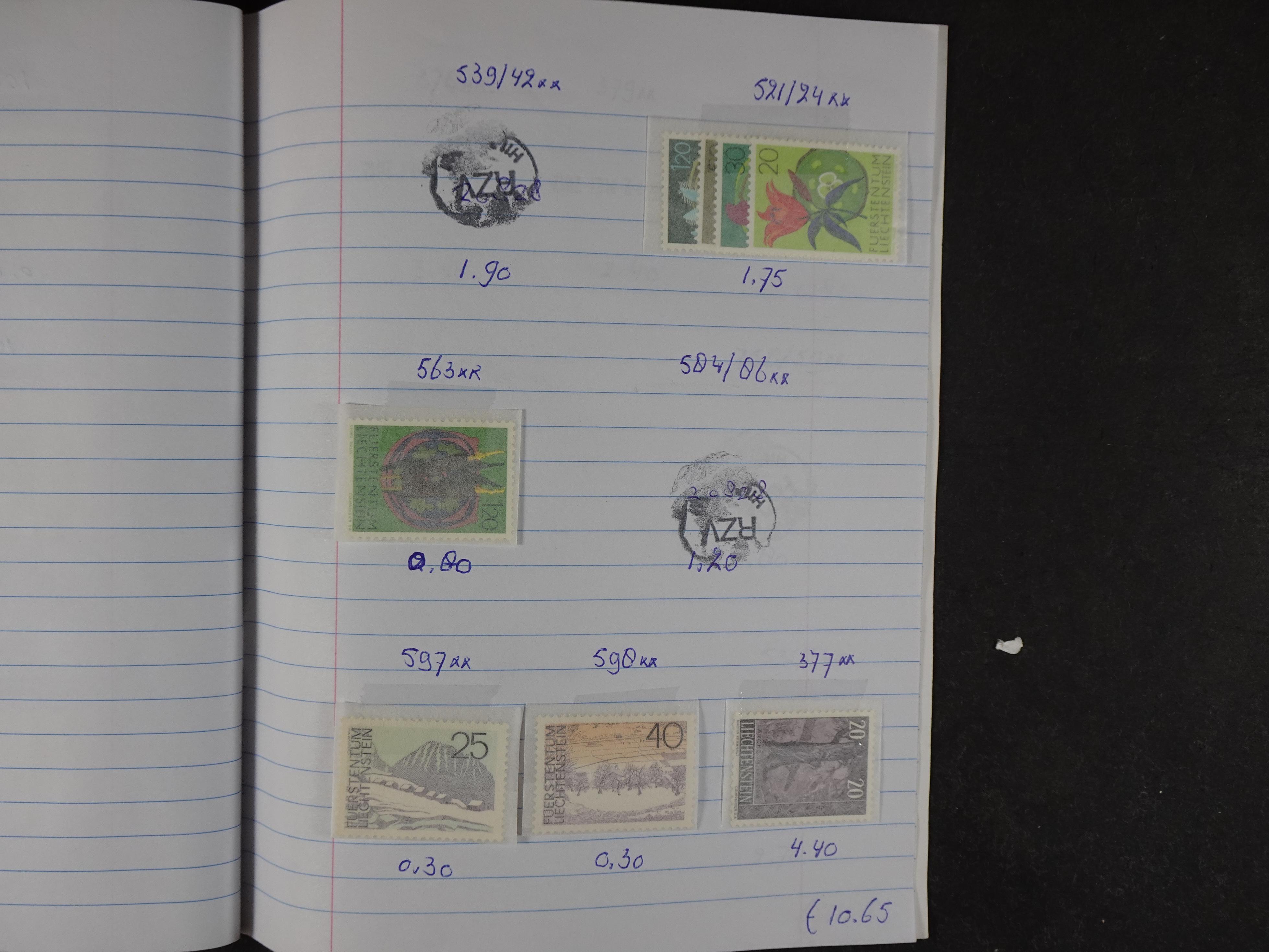 Mooie partij gelopen Rondzendboekjes.
Veel postfris.
Enorme restwaarde 126