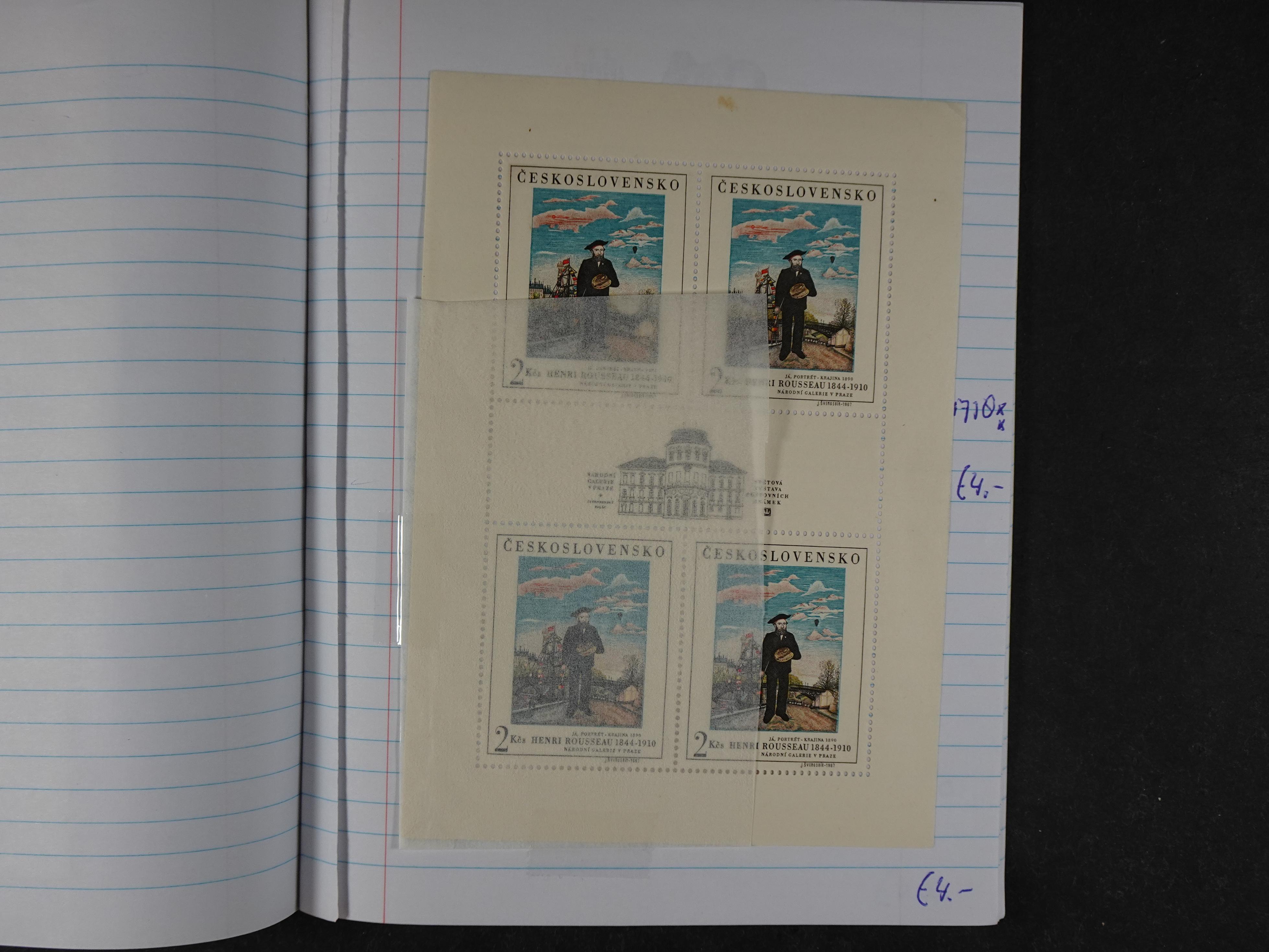 Mooie partij gelopen Rondzendboekjes.
Veel postfris.
Enorme restwaarde 138