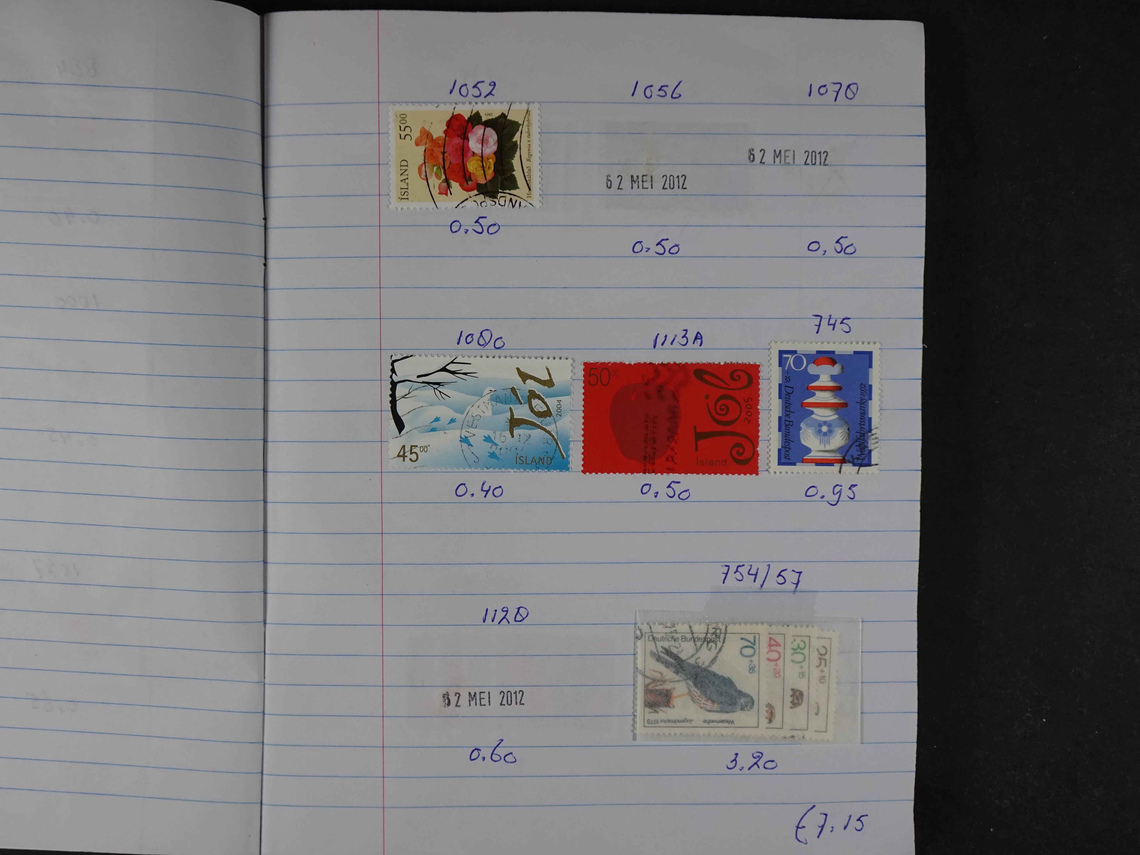 Mooie partij gelopen Rondzendboekjes.
Veel postfris.
Enorme restwaarde 153