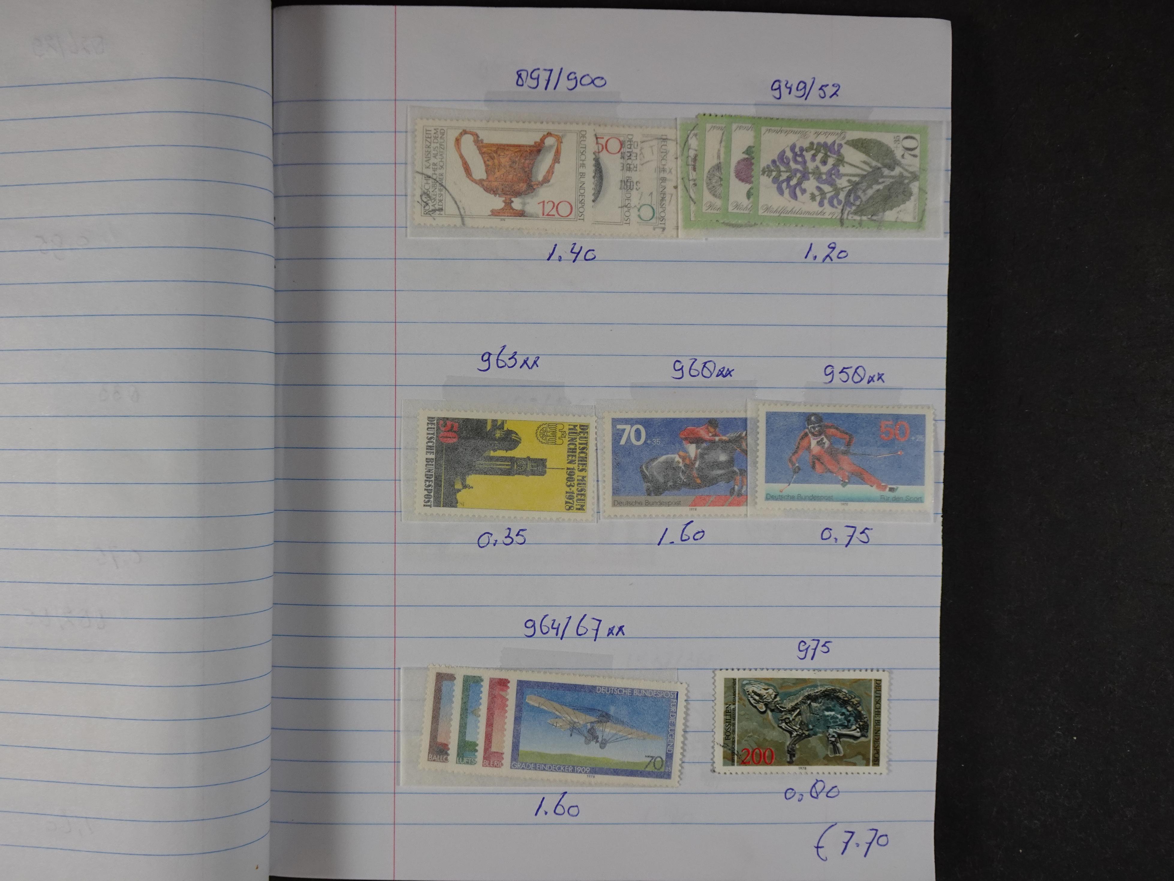 Mooie partij gelopen Rondzendboekjes.
Veel postfris.
Enorme restwaarde 156